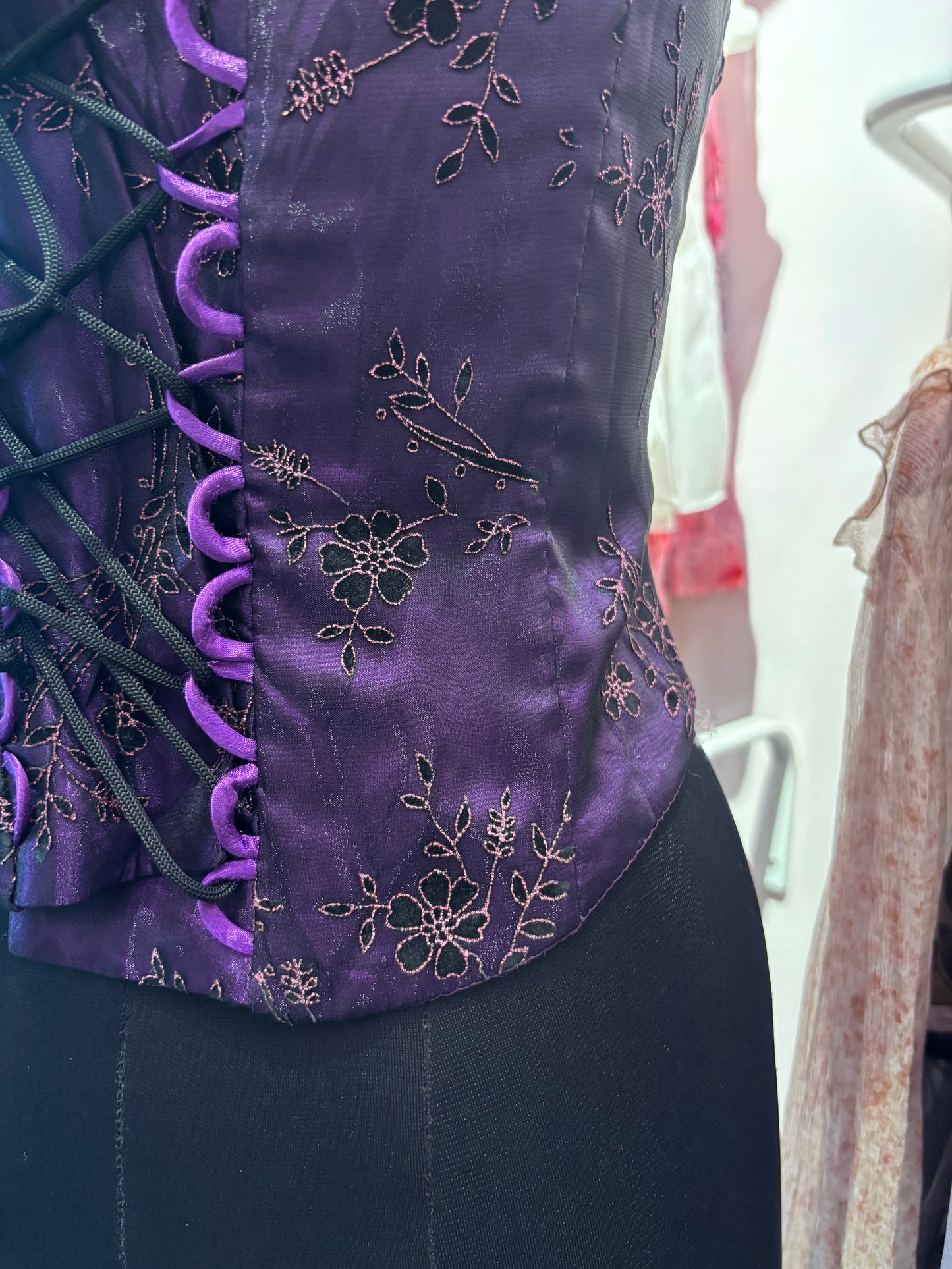 Celestial purple corset