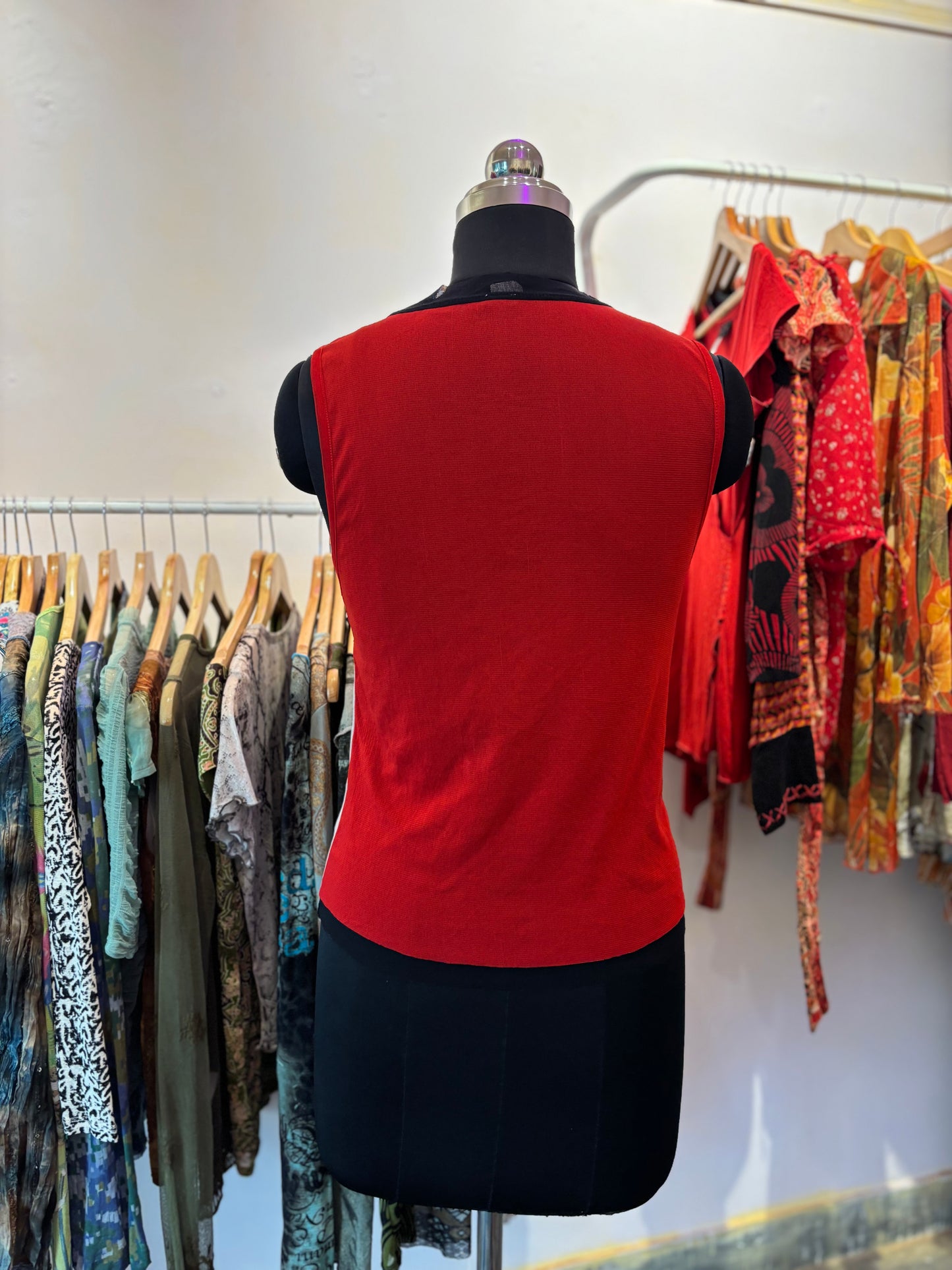 Red lady top