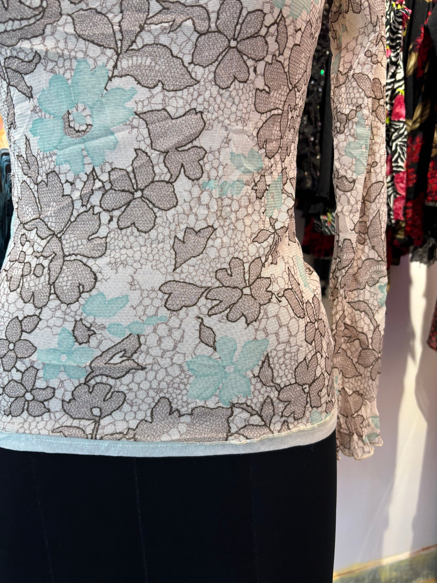 Earthy floral top