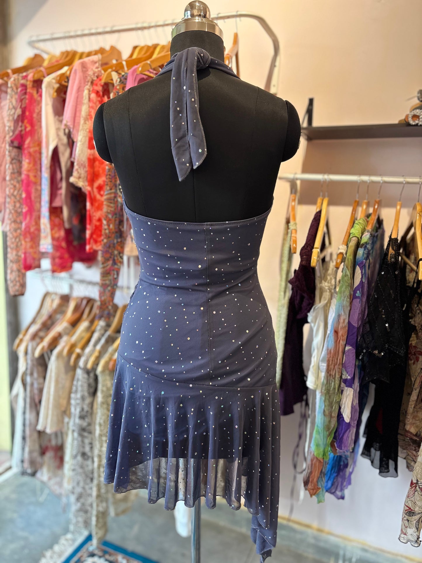 Celestial halter neck dress