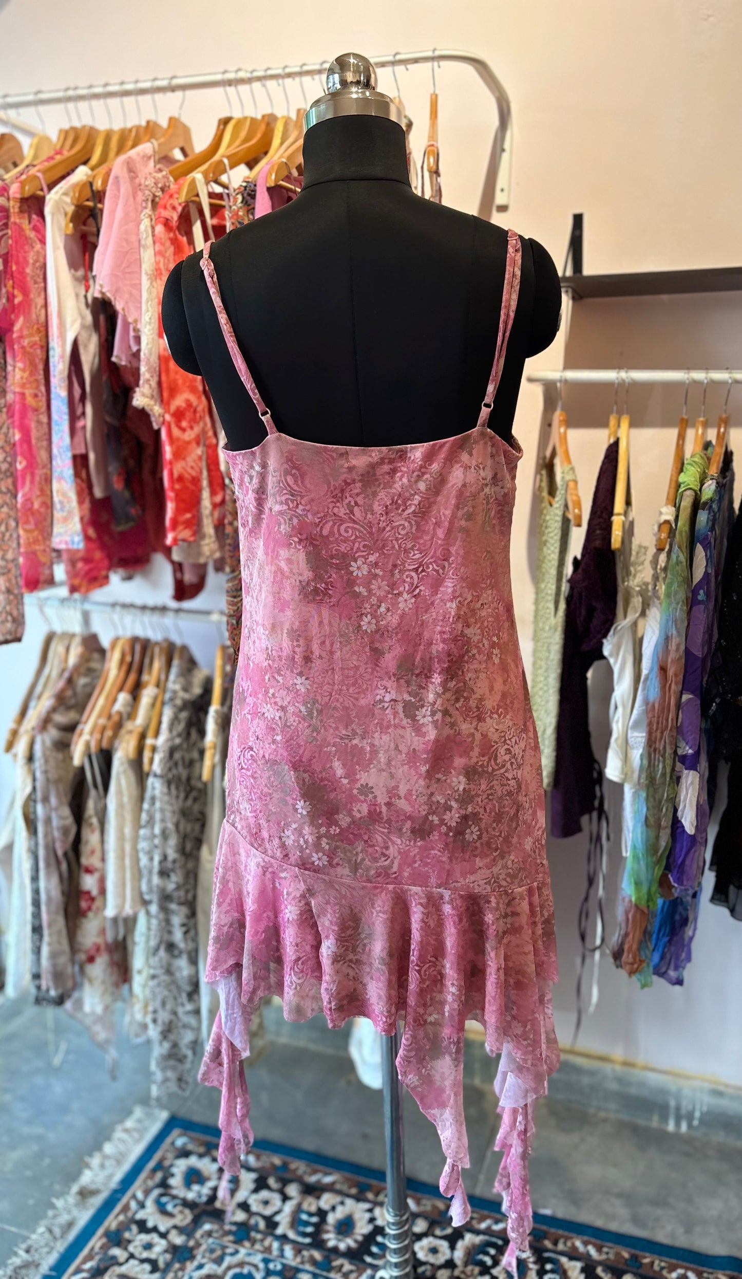 Floral asymmetrical dress