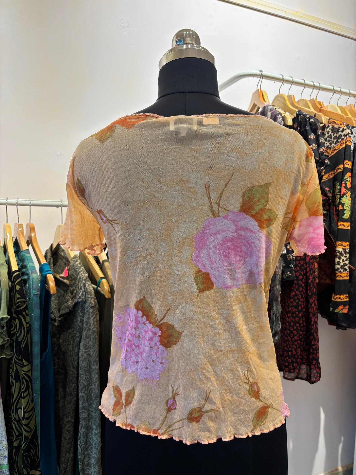 Vintage roses top