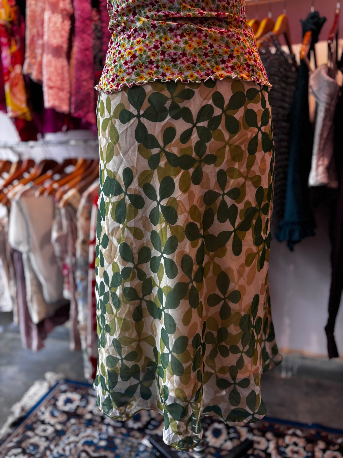 Retro floral skirt