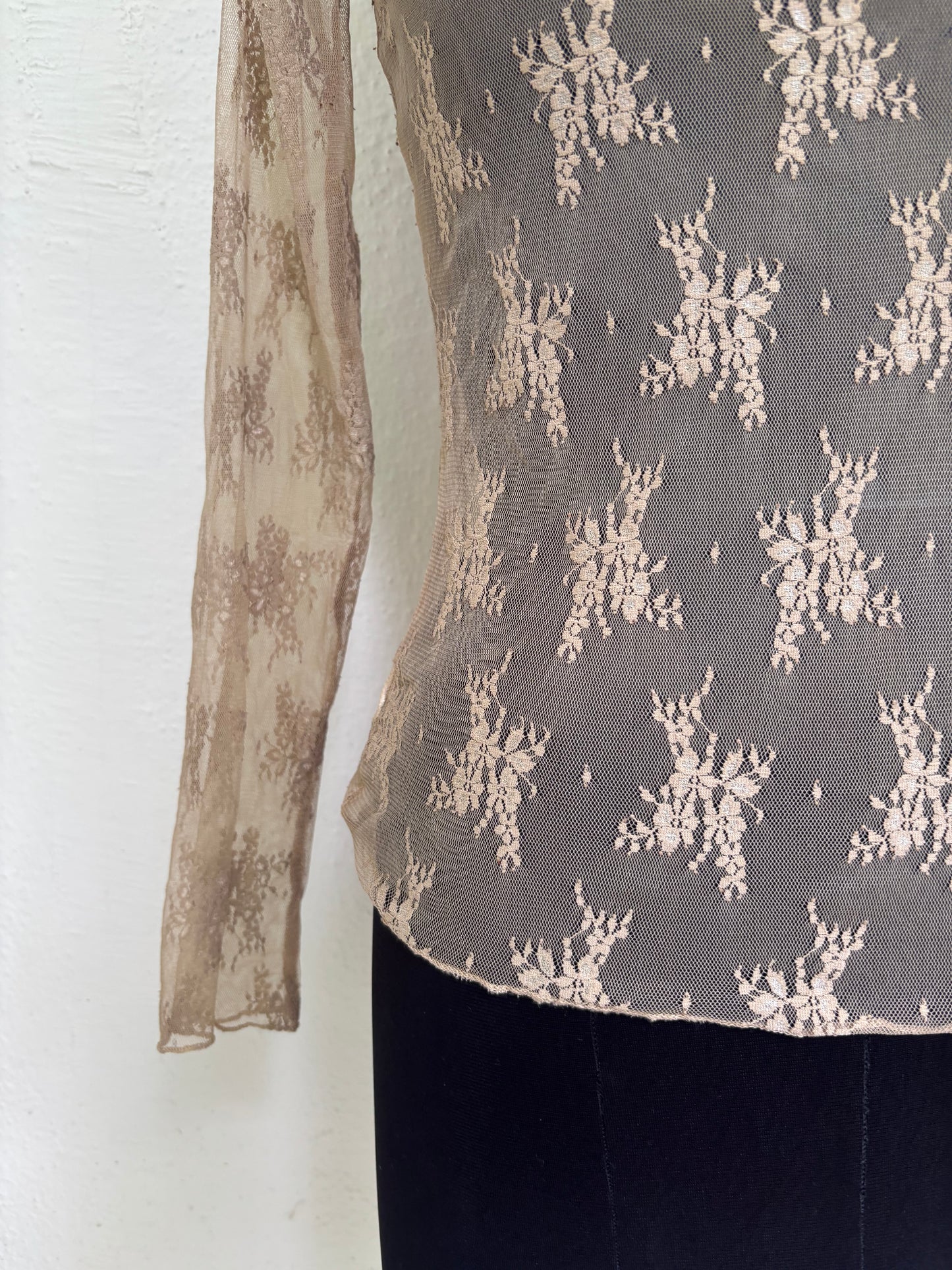 Lacy cappuccino top