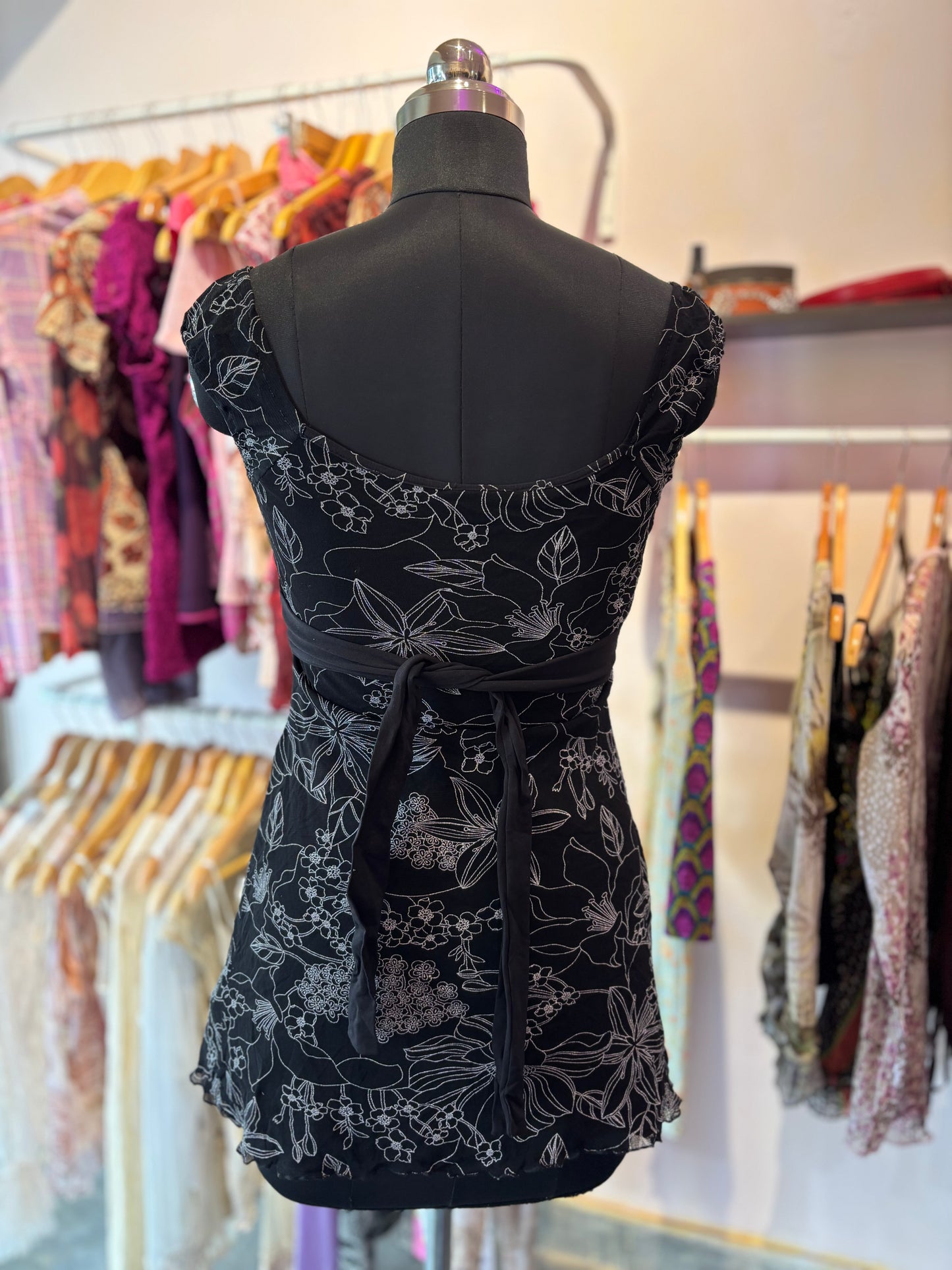 Vintage black mini dress