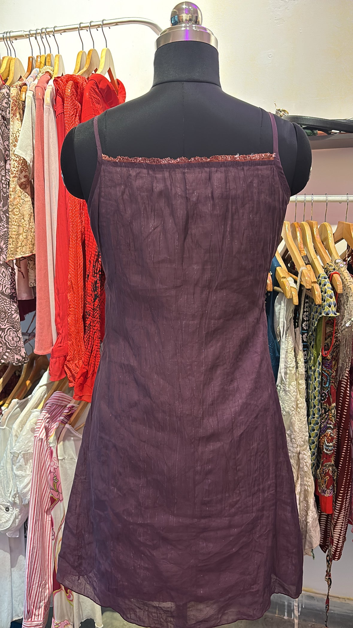 Dual tone purple dress