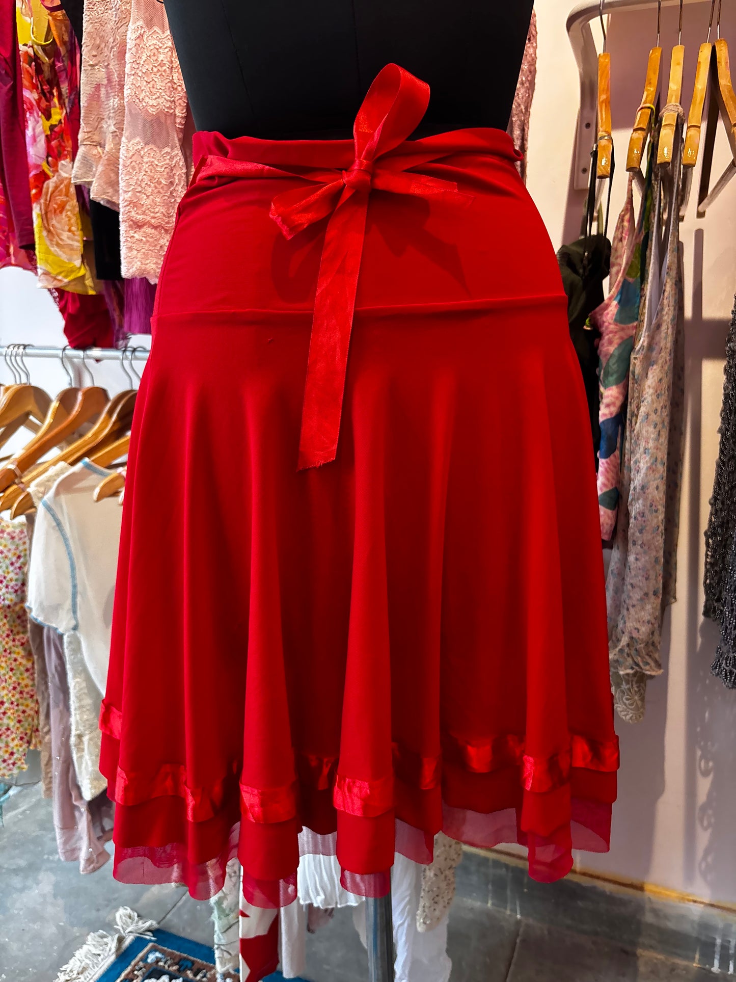 Classic red skirt
