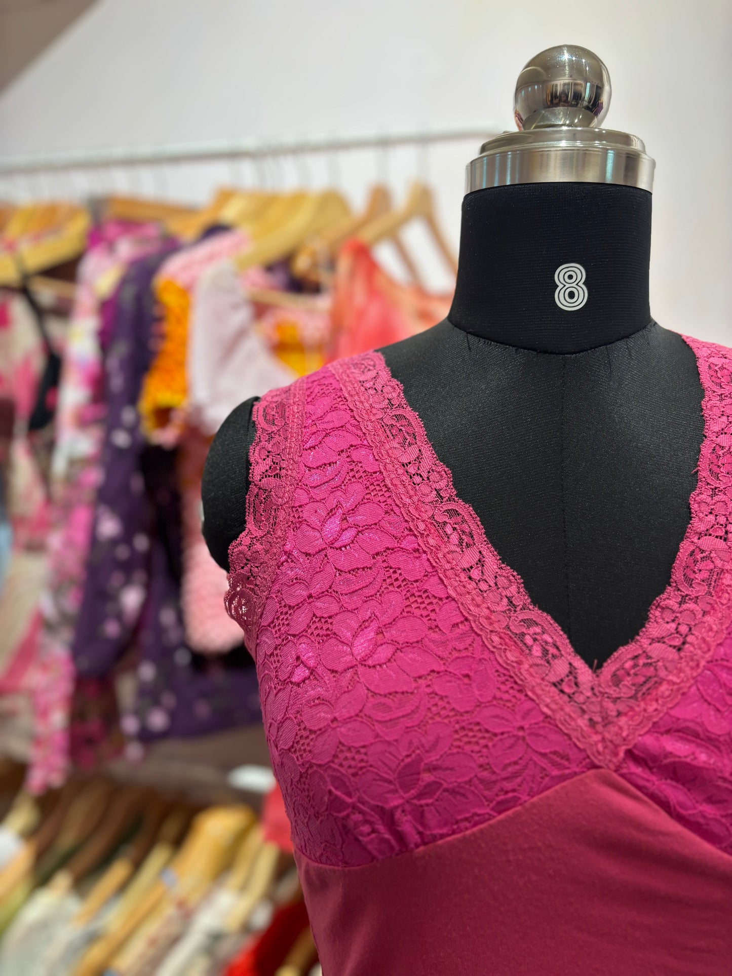 Pink lacy top