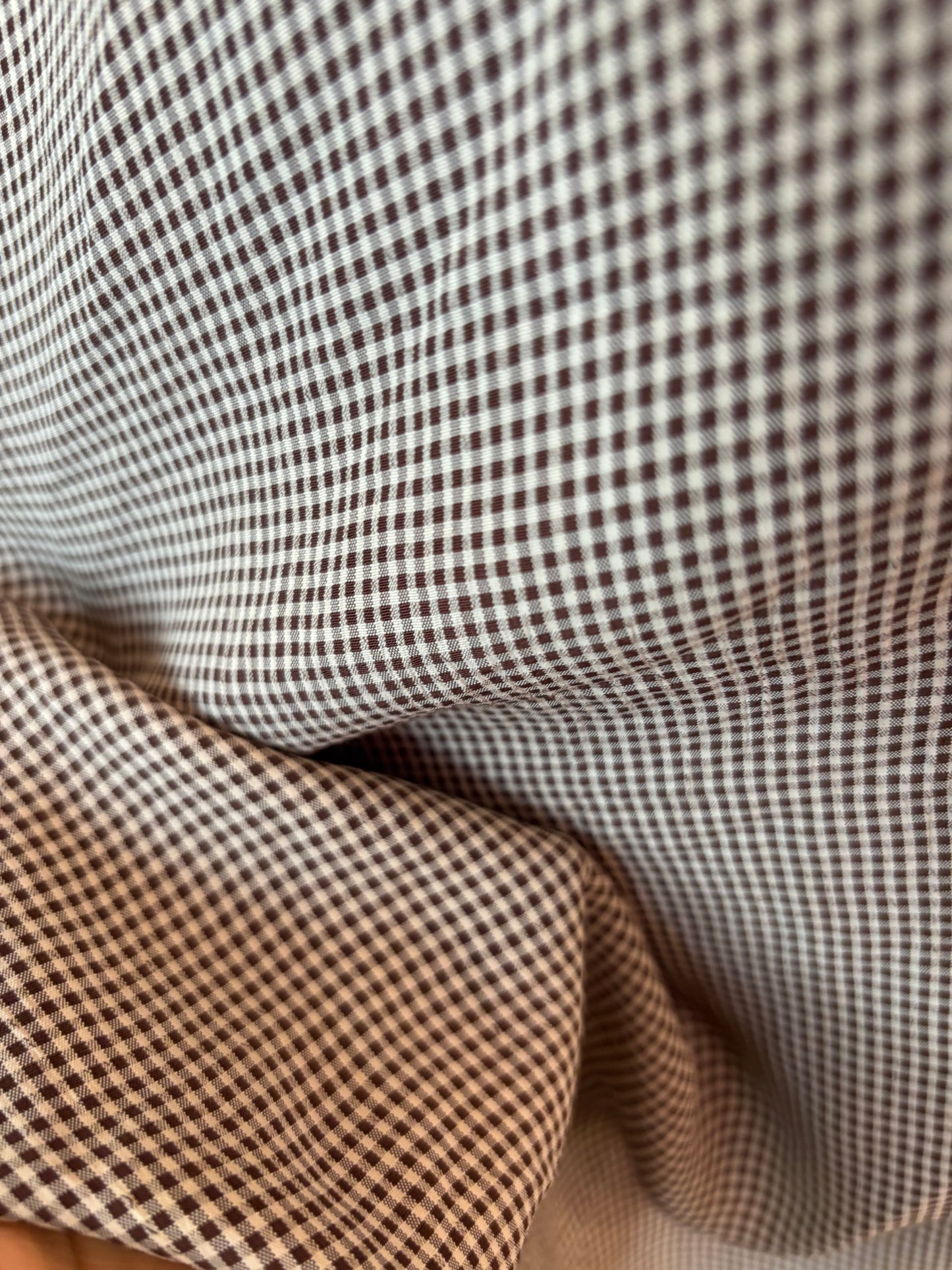 Brown checkered dress