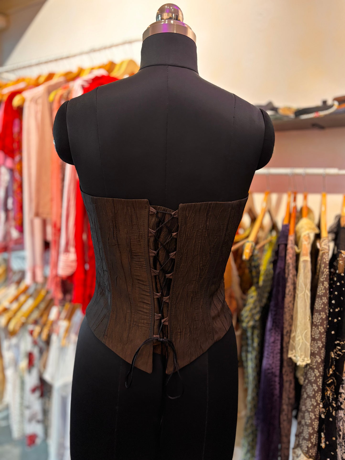 Goddess brown corset