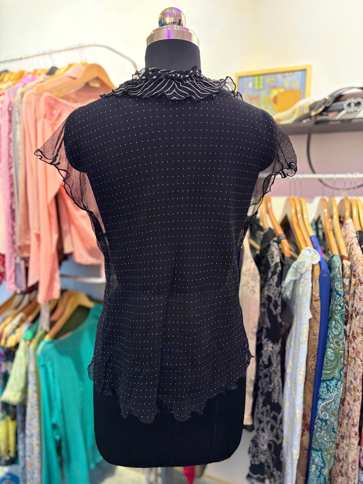 Polka 100 percent silk beauty