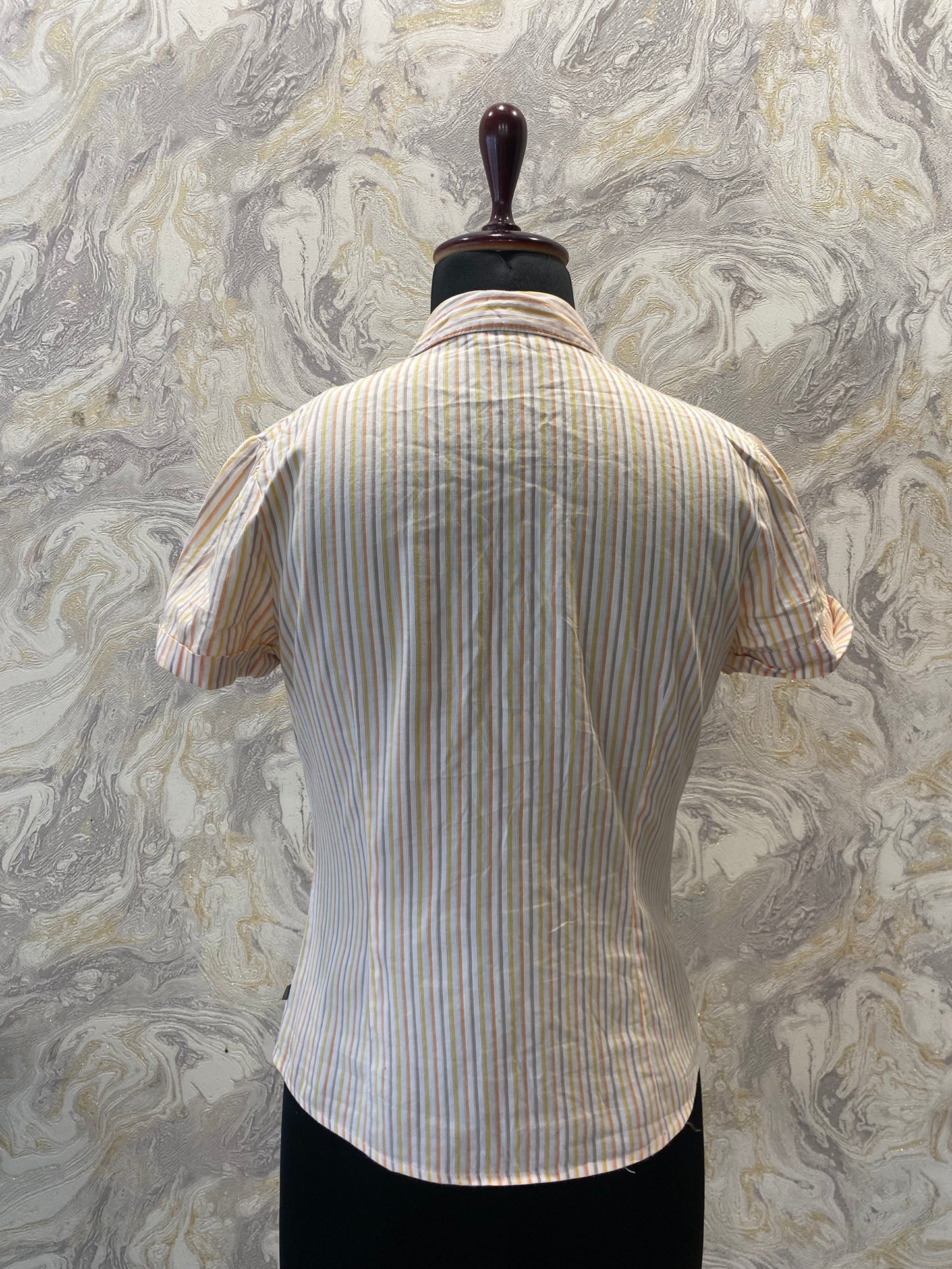 Vertical line shacket top