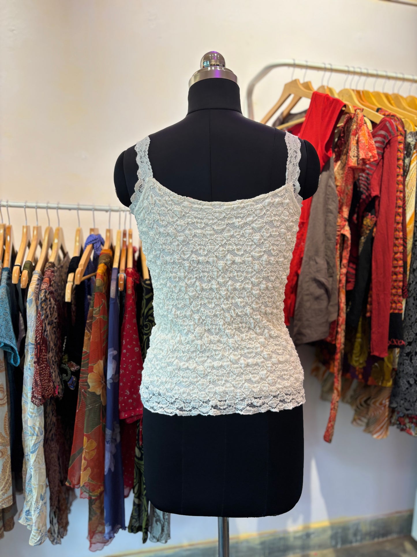 Goddess white lacy top