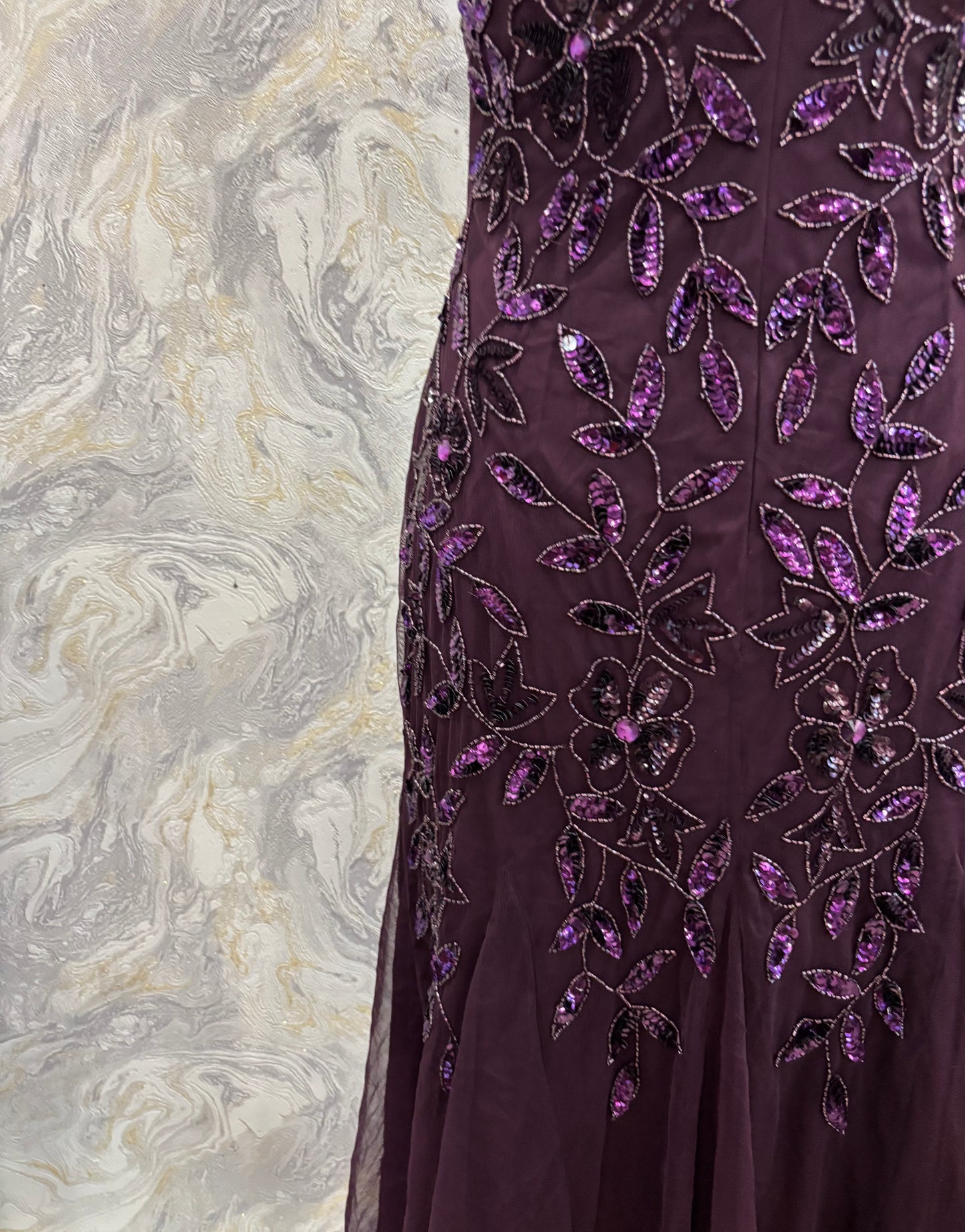 Purple goddess dress