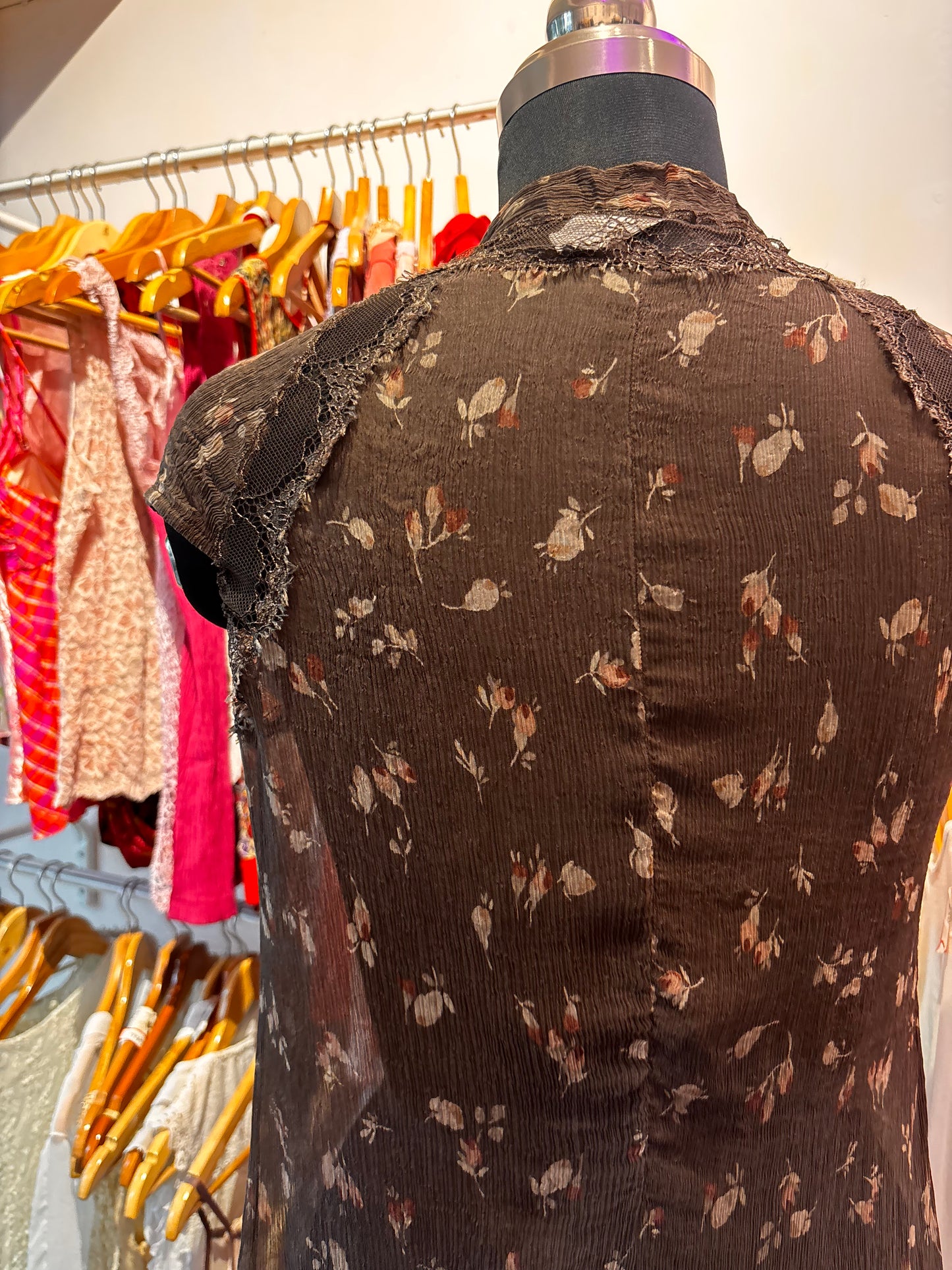 Autumnal silk dress