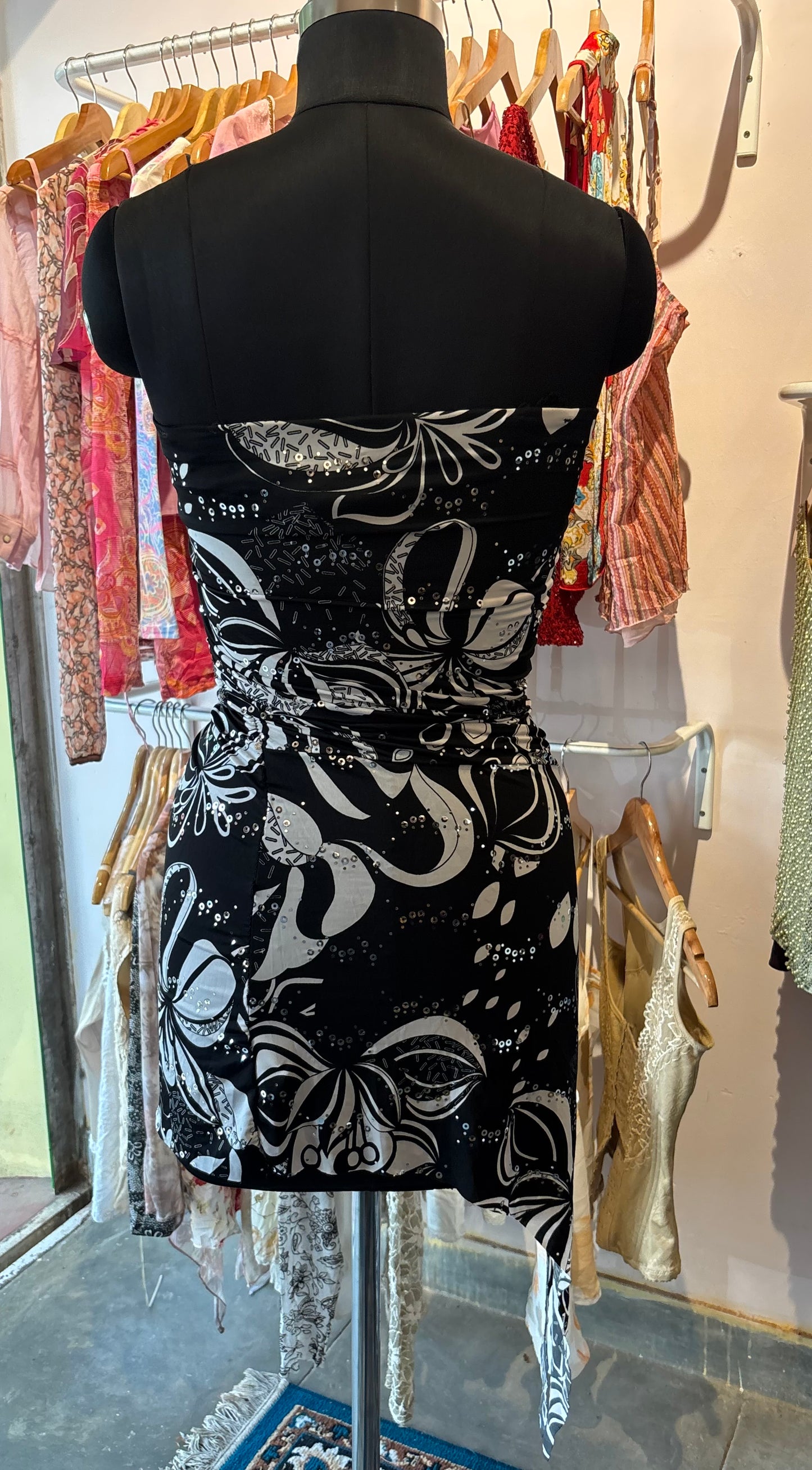 Y2k asymmetrical dress