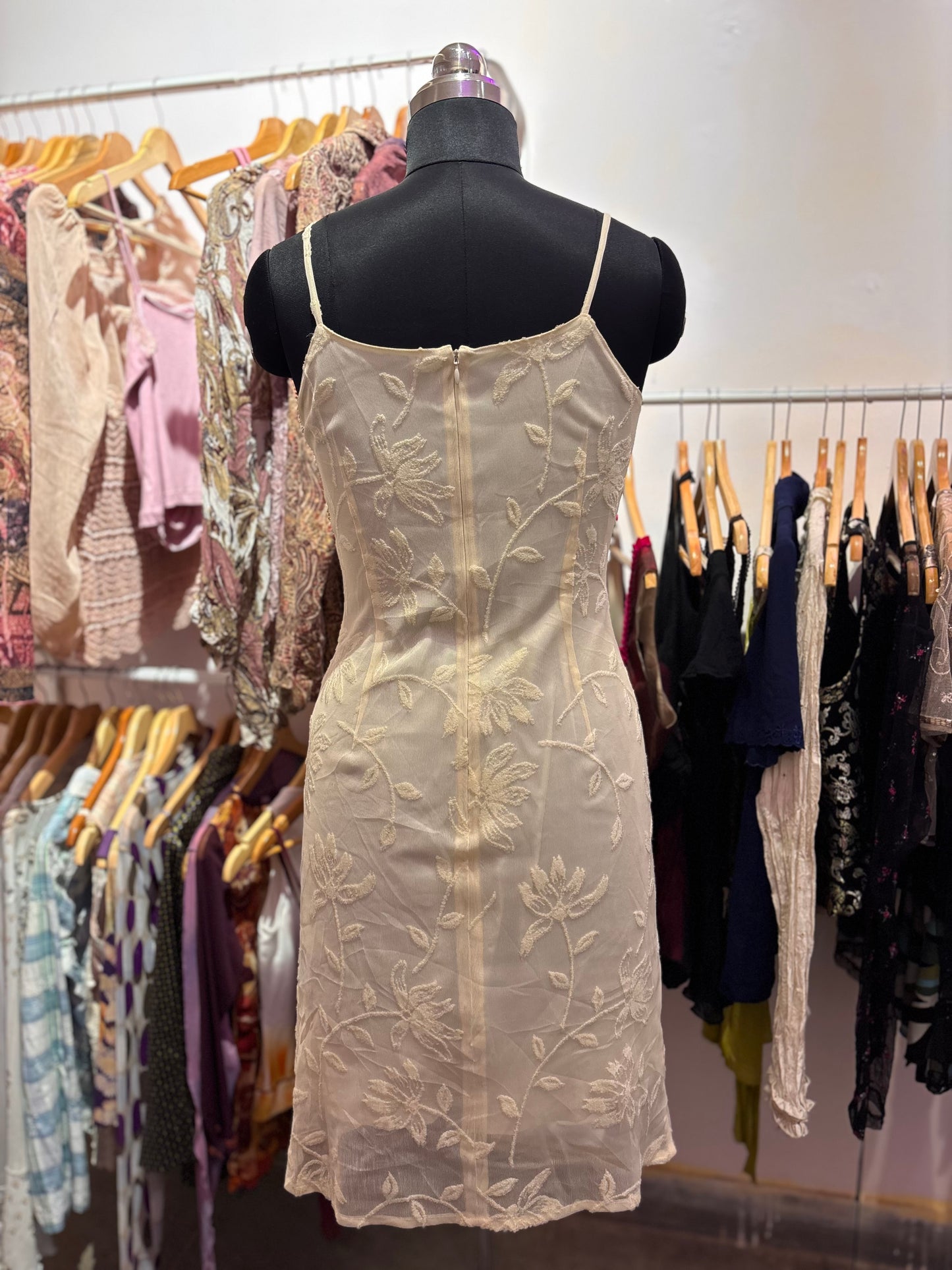 White embroidered dress