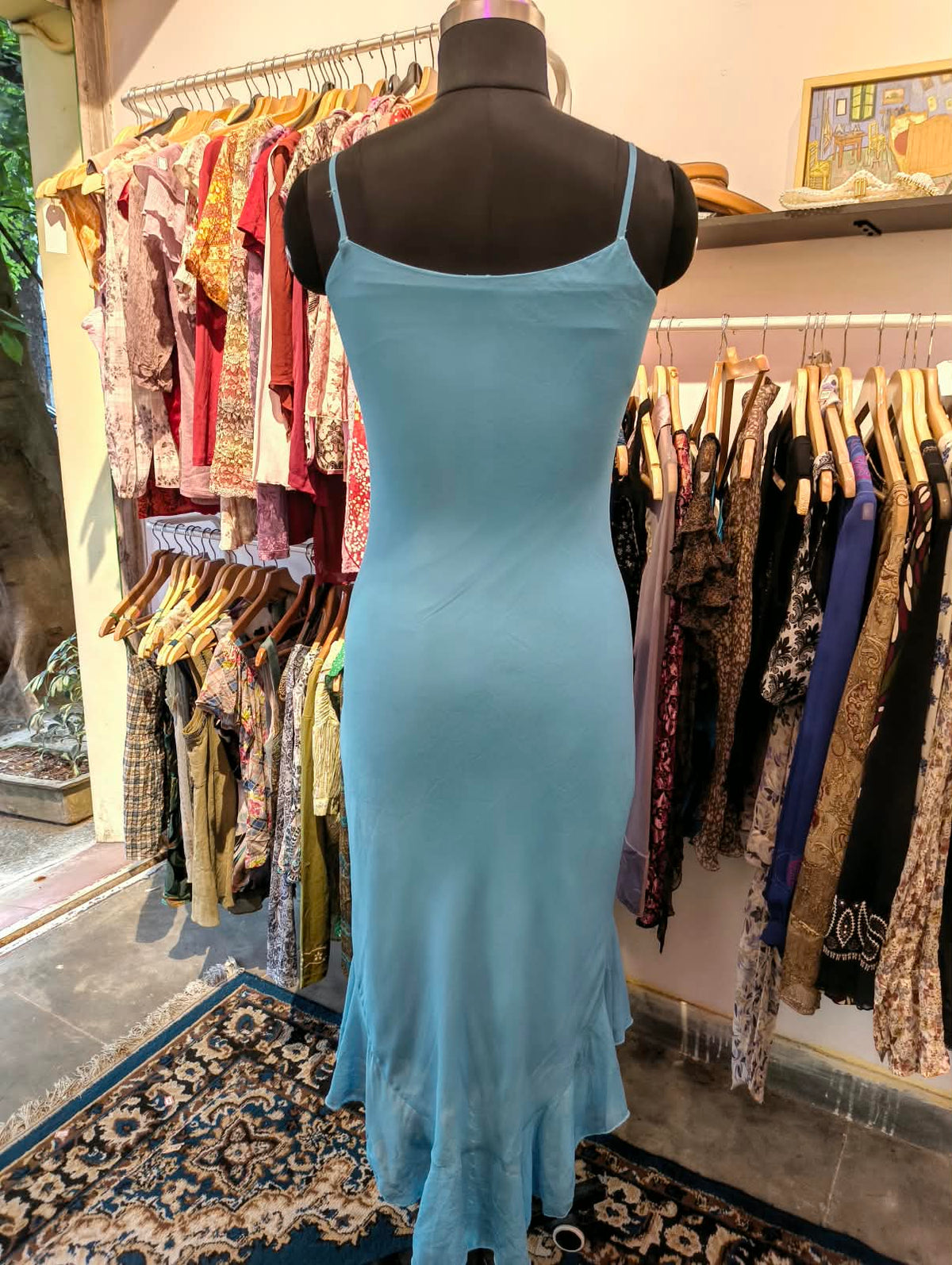 Timeless blue dress