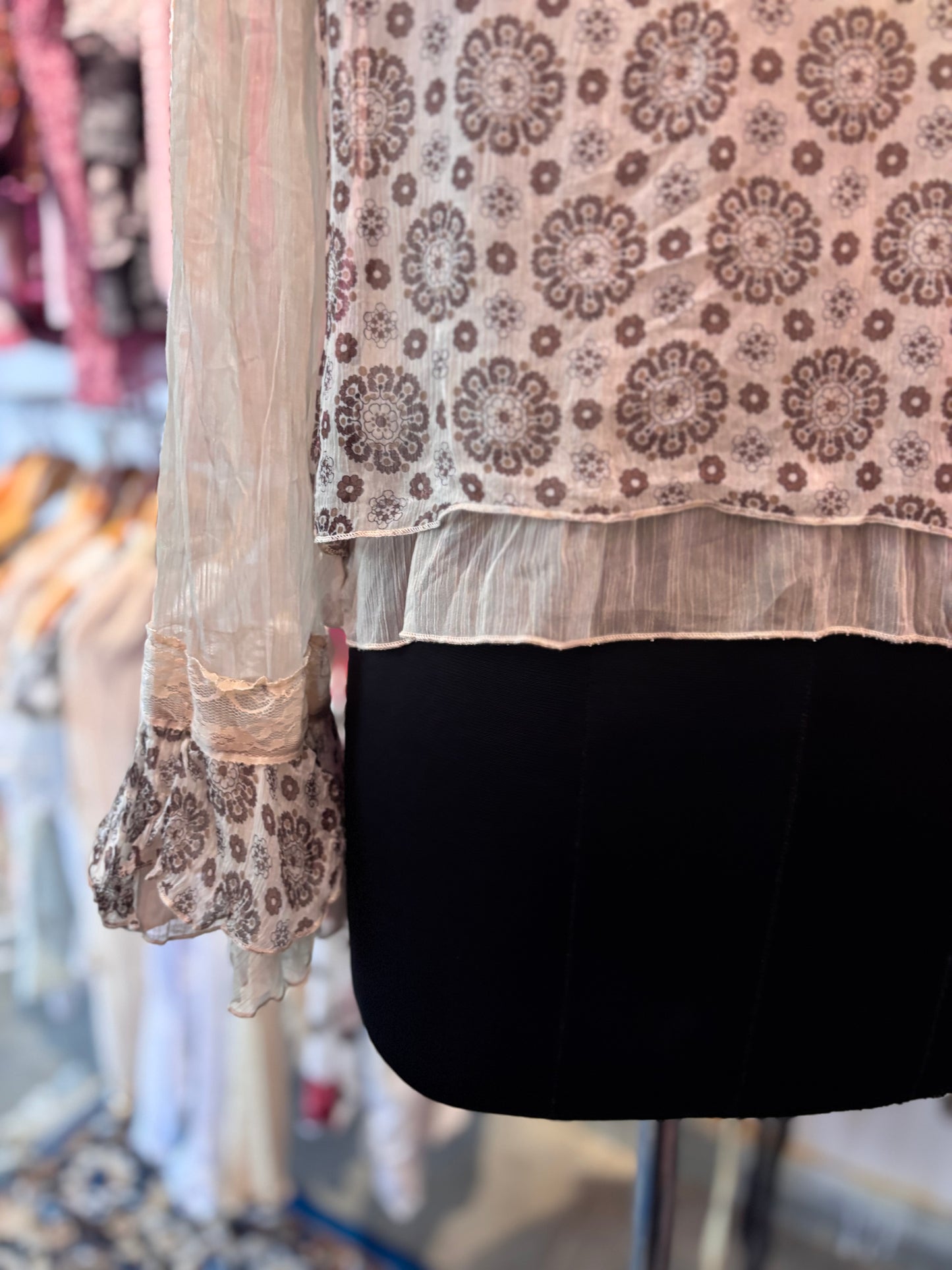 Victorian era 100 percent silk top