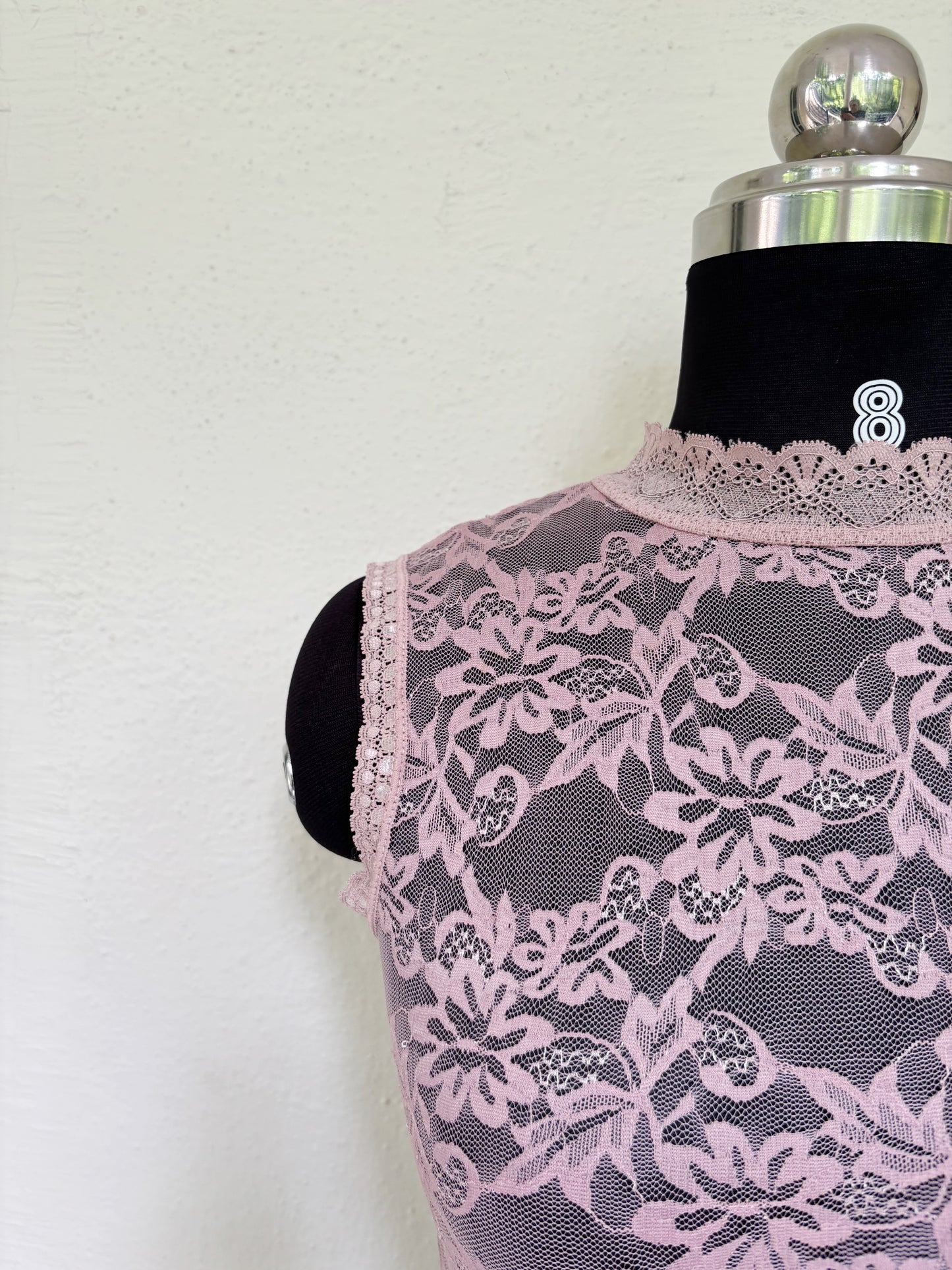 Salmon lacy top