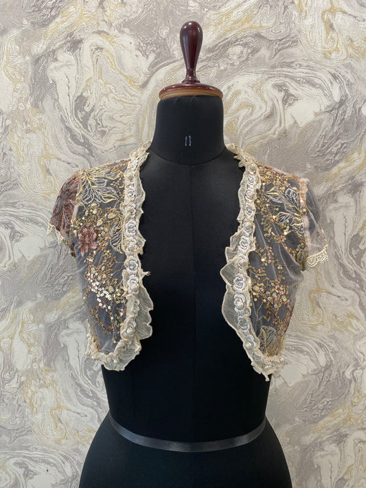 Vintage embroidered bolero