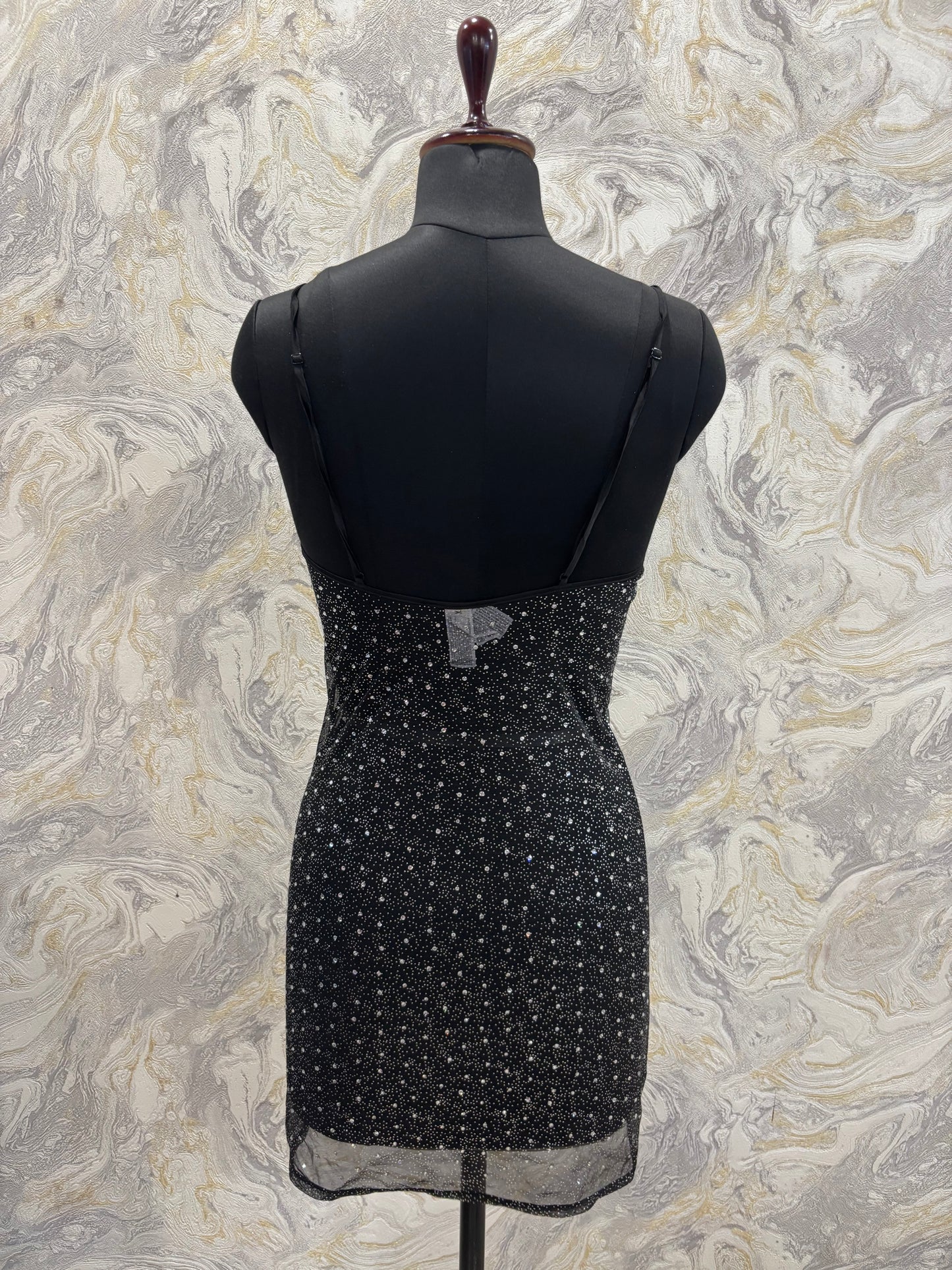 Classic black sequins dress