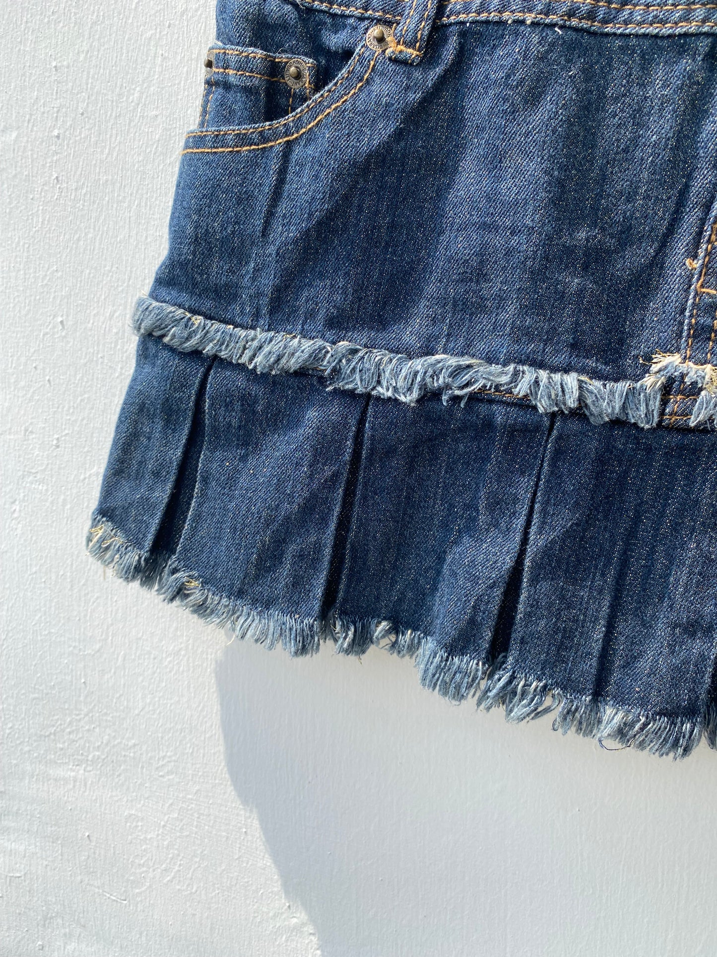 Micro denim skirt