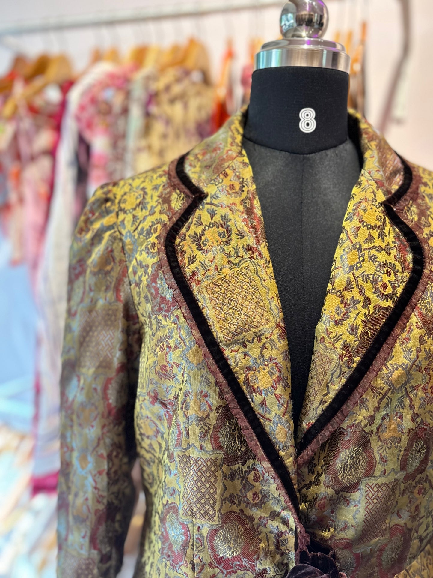Artsy silk jacket