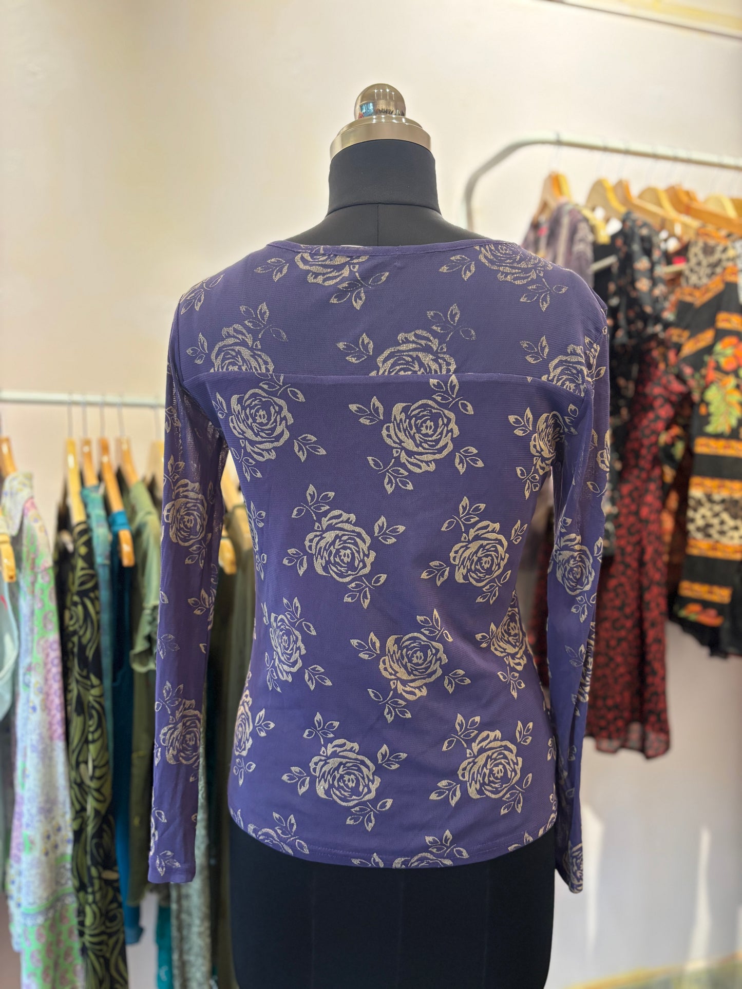 Purple rose top