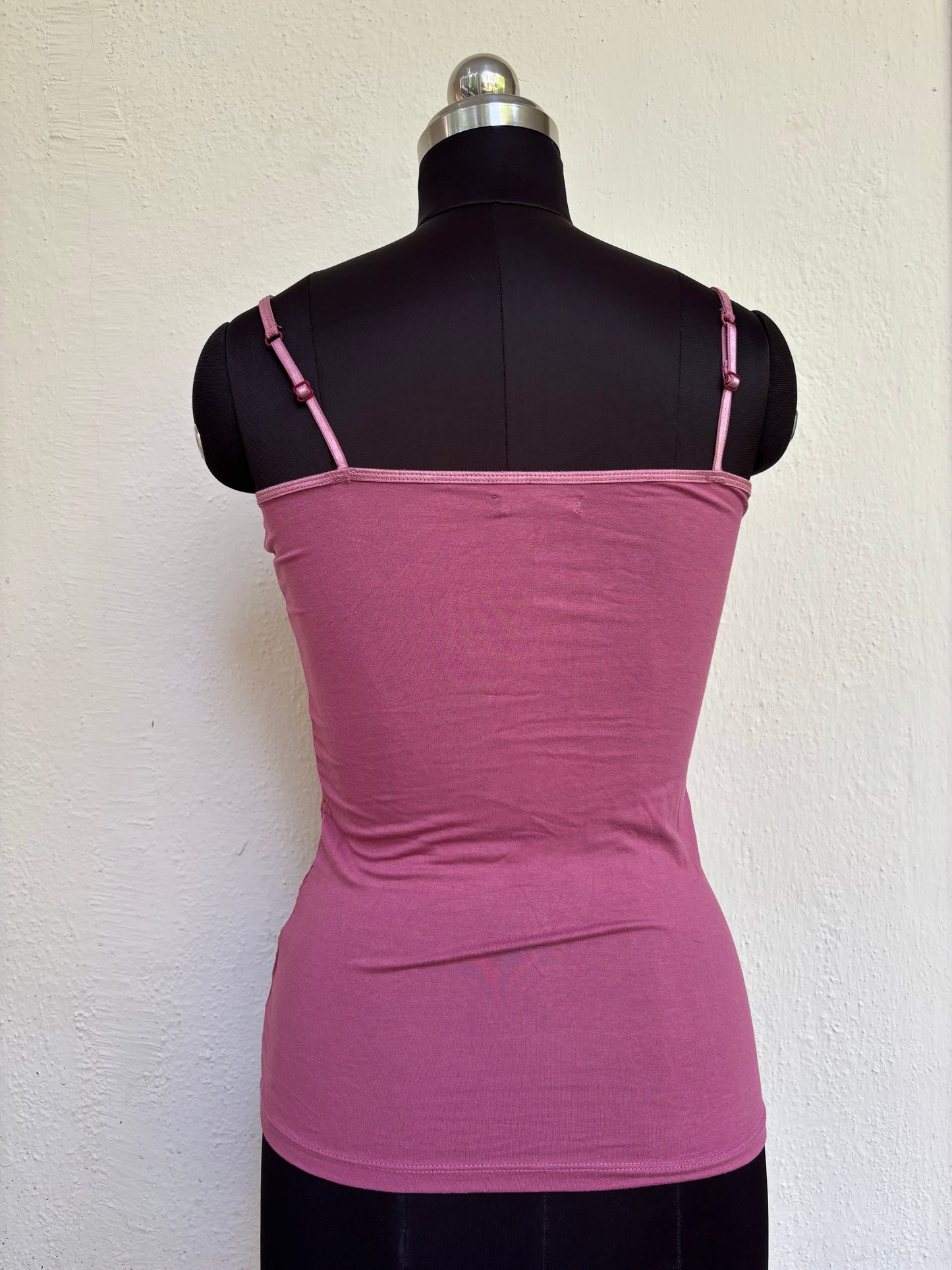 Pink lacy cami