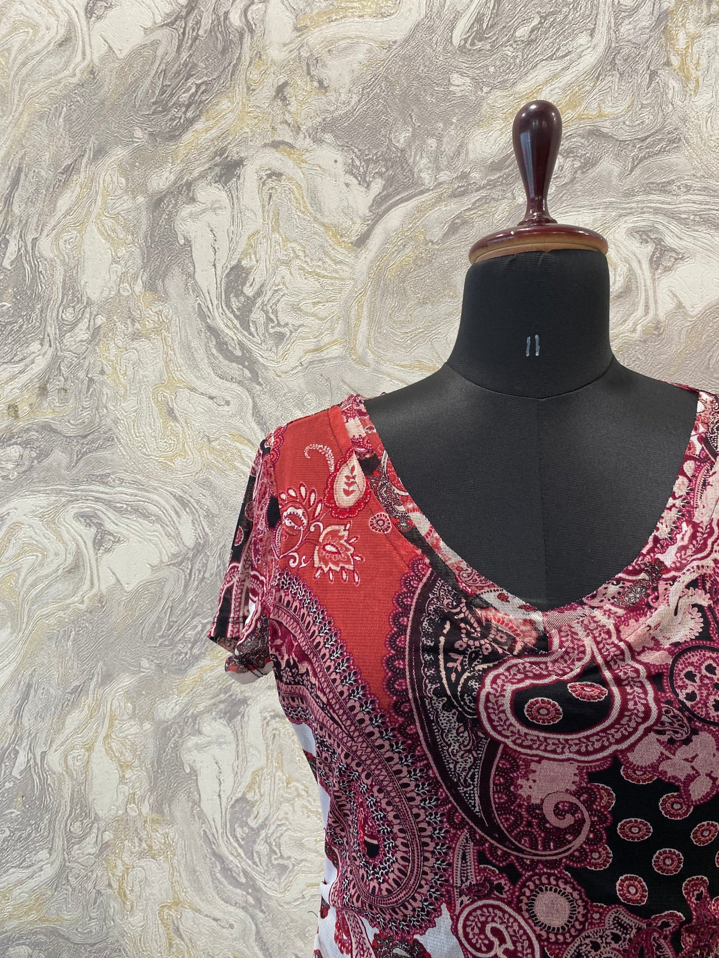 Vintage paisley print top