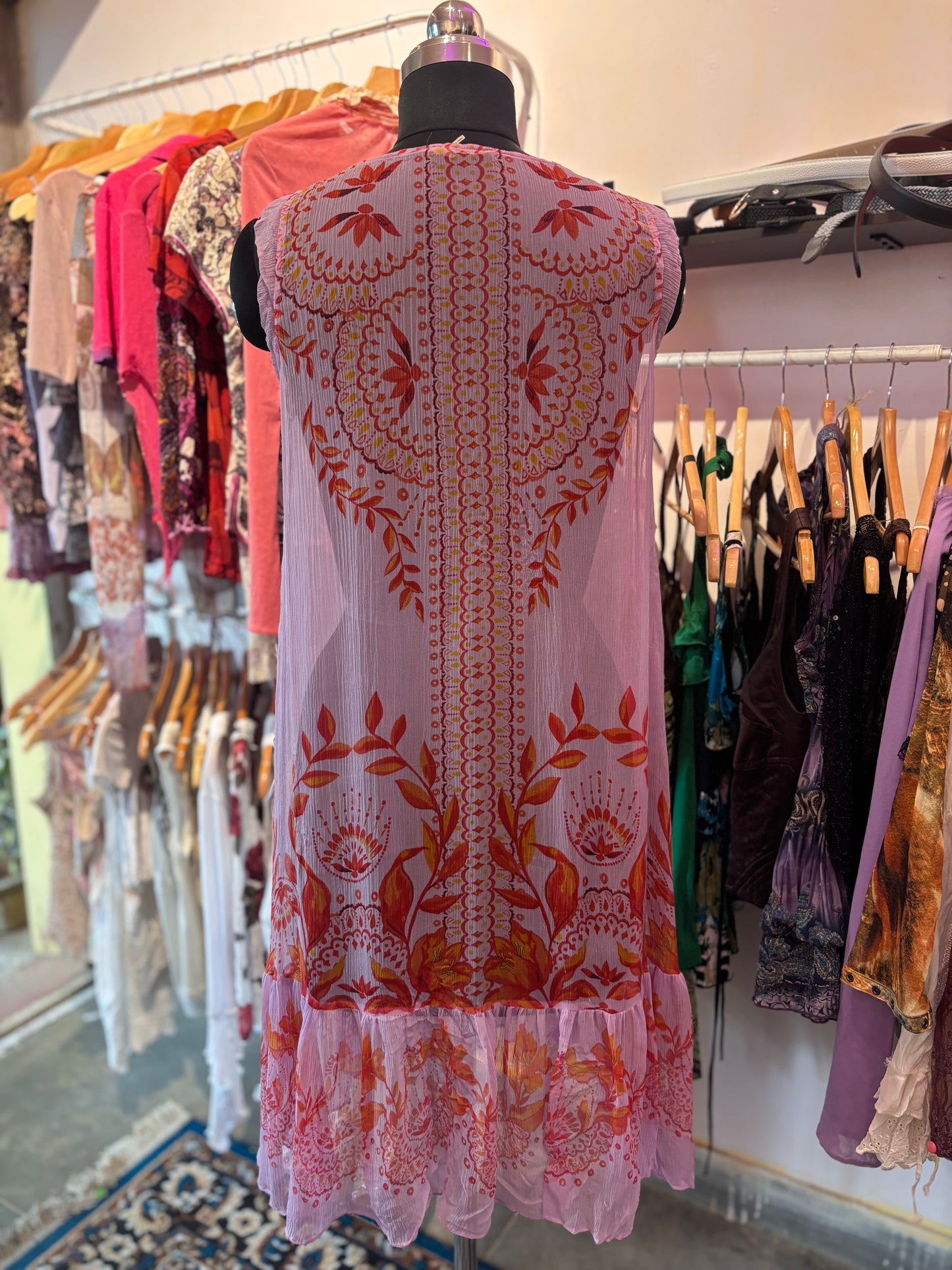 Floret silk dress