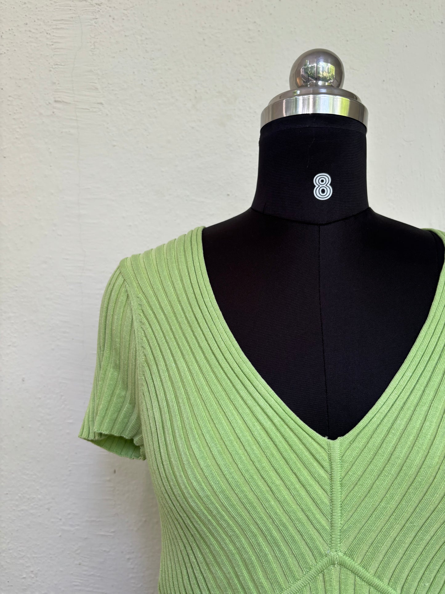 Avocado ribbed top