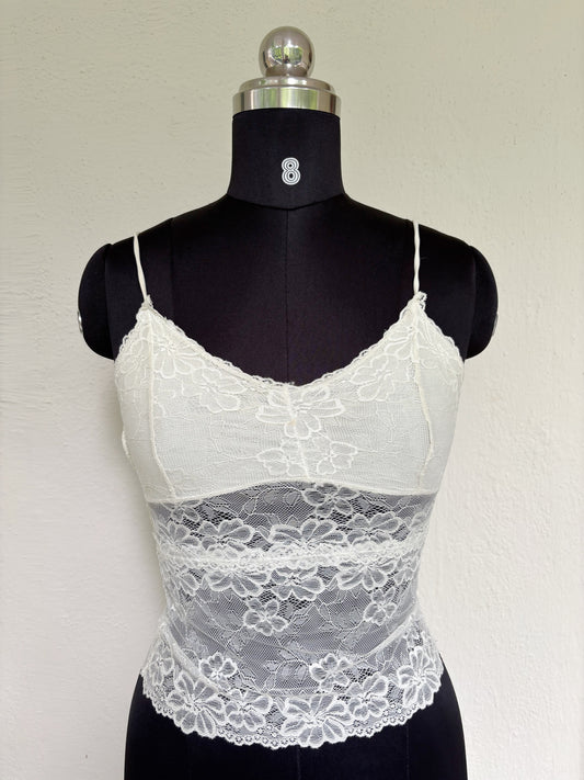 Lacy criss cross back