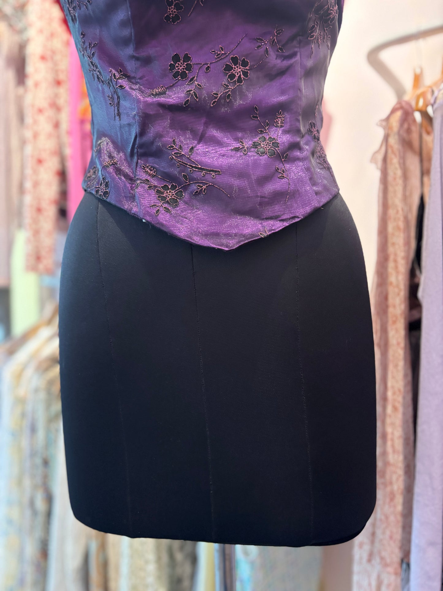 Celestial purple corset