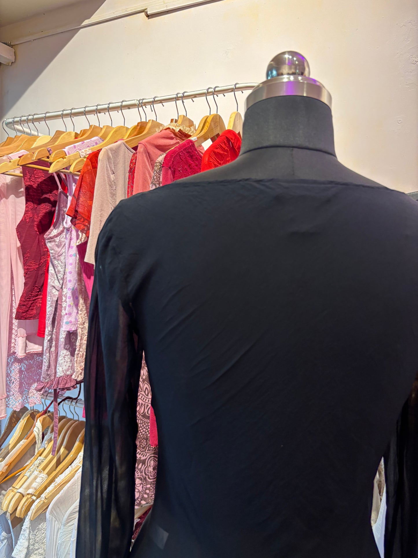 Timeless black 100 percent silk top