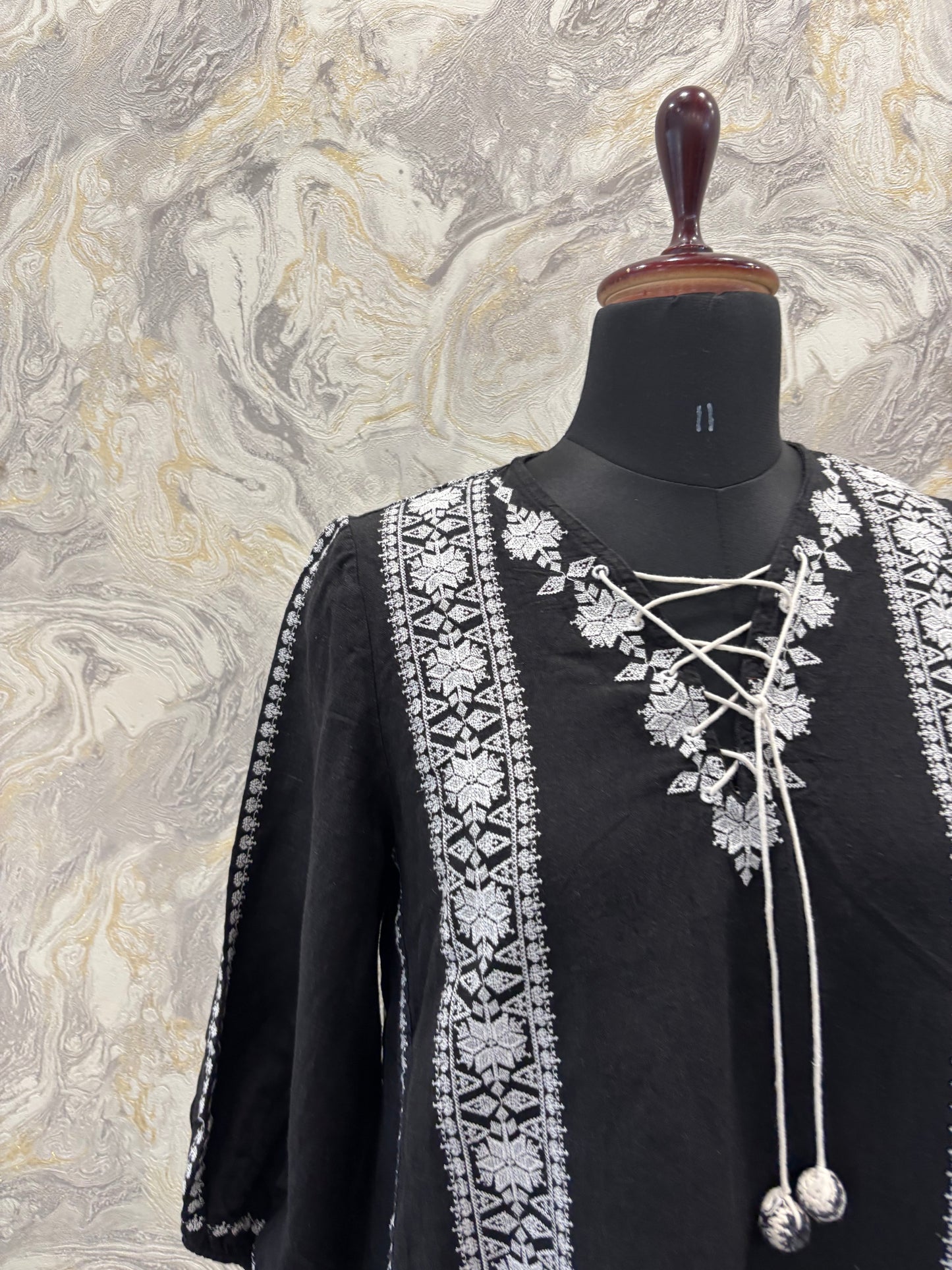 Himalayan embroidered top