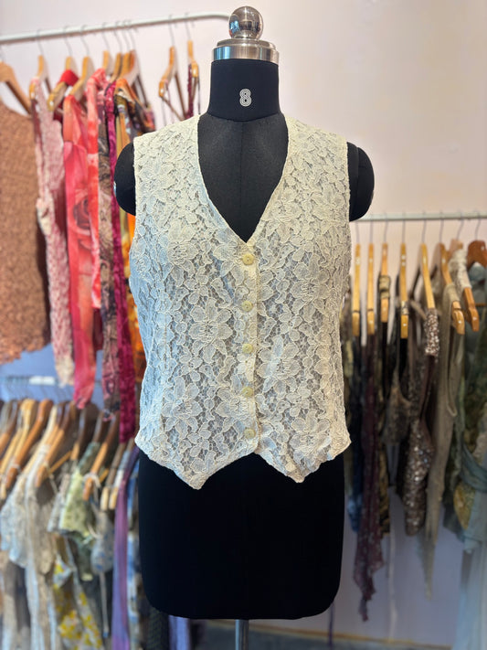 Vintage white vest