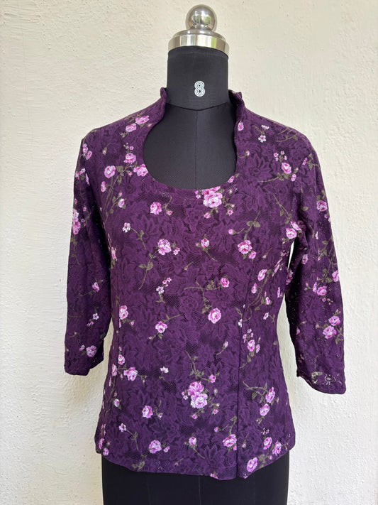 Vintage roses top