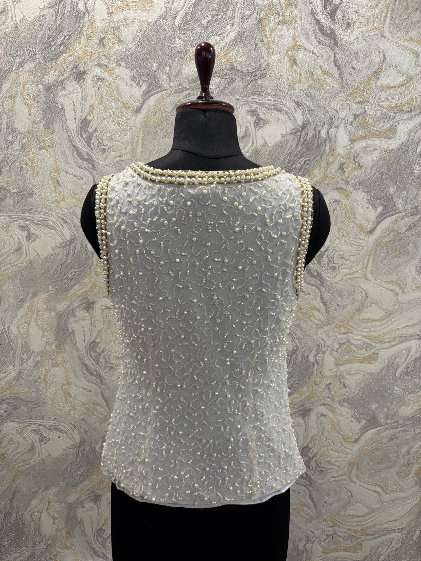 Diana pearl top
