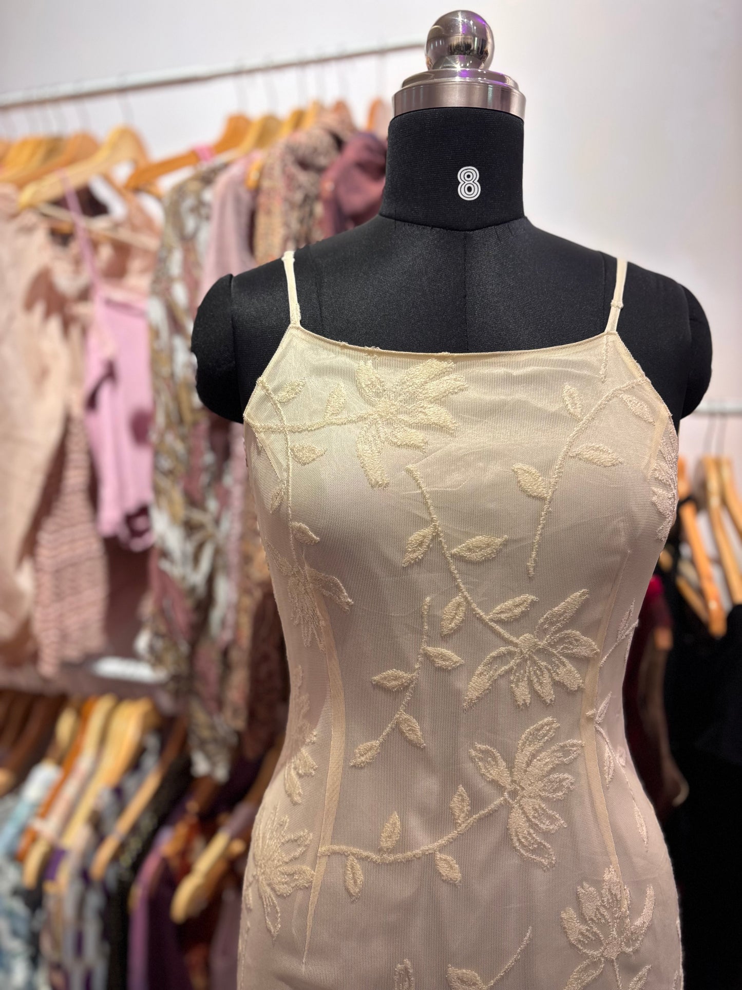 White embroidered dress