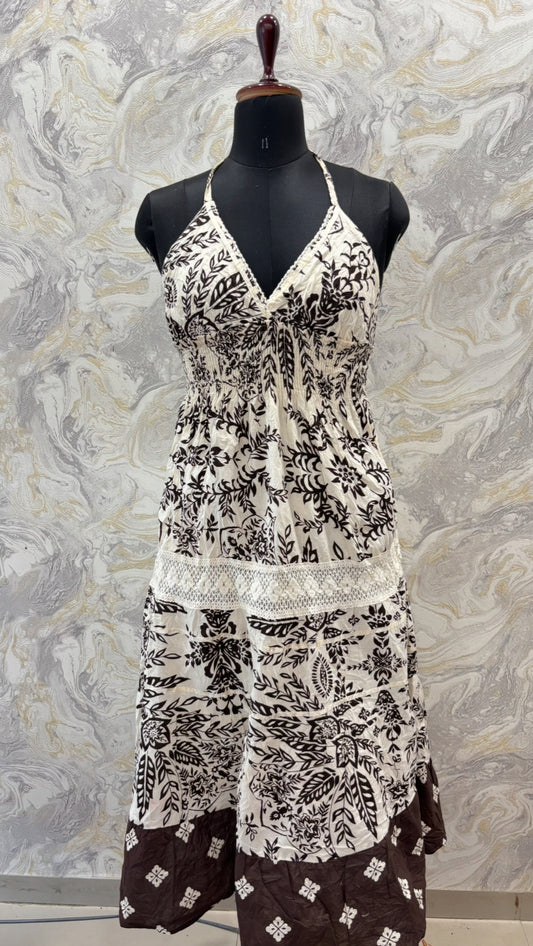 Summer halter neck dress