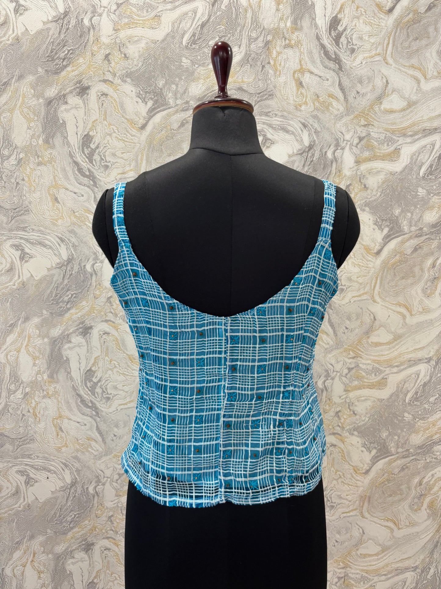 Blue starry top