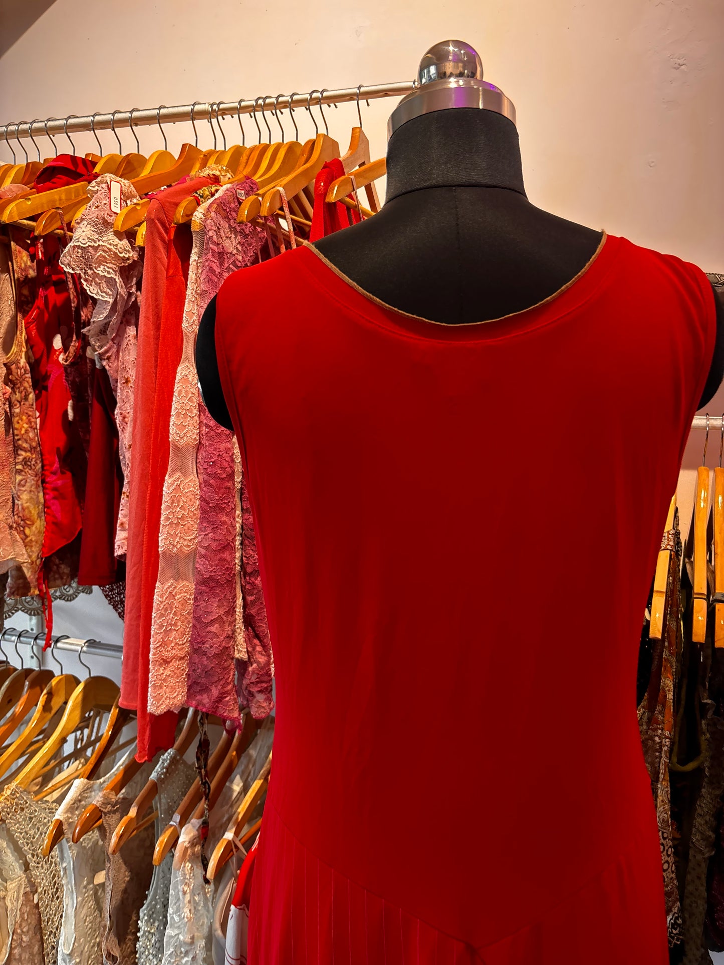 Red vintage dress