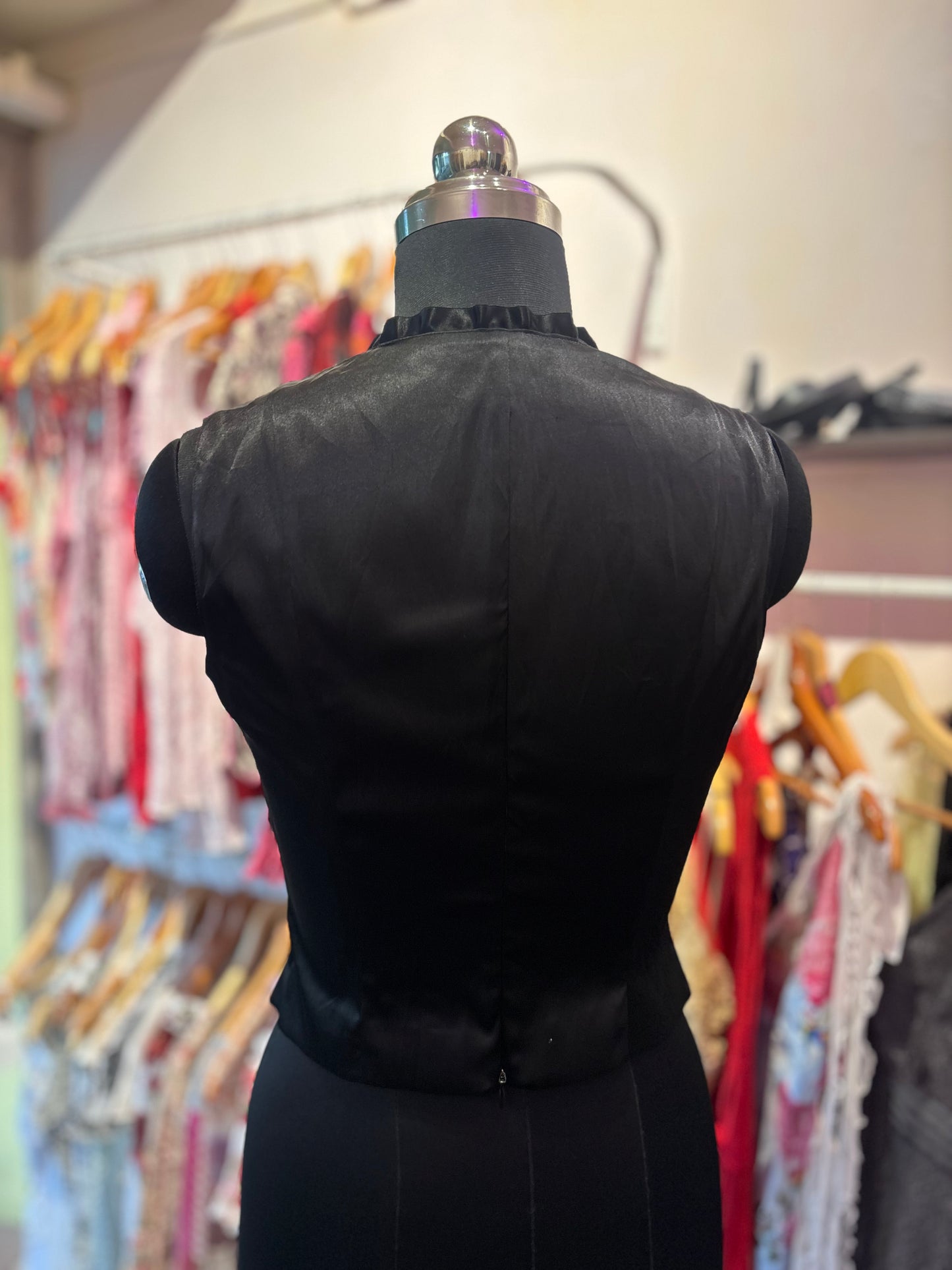 Vintage black corset top