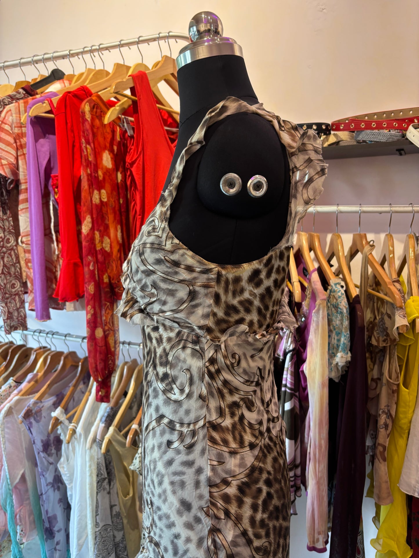 Super vintage cat ruffle dress