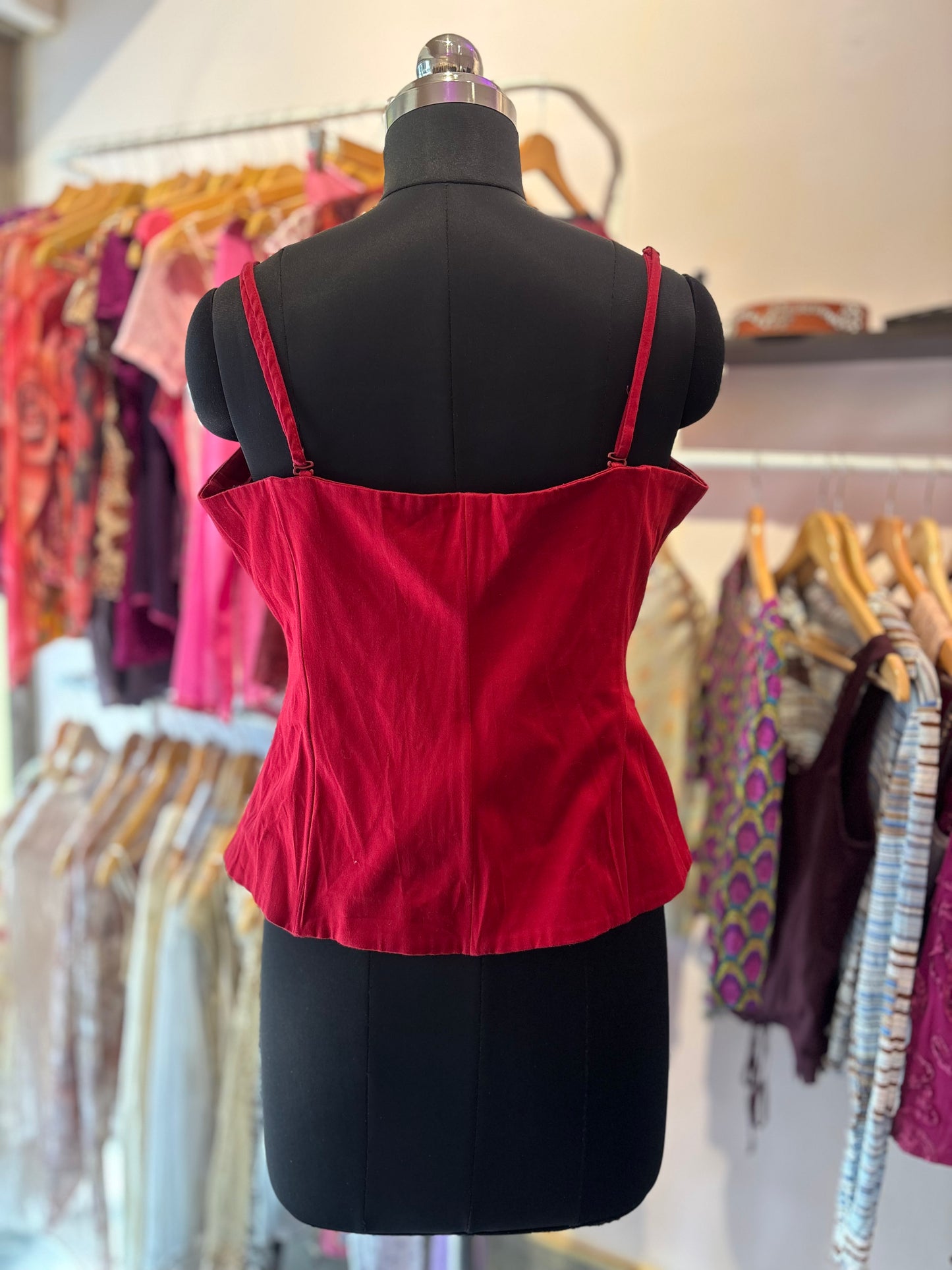 Red celestial corset