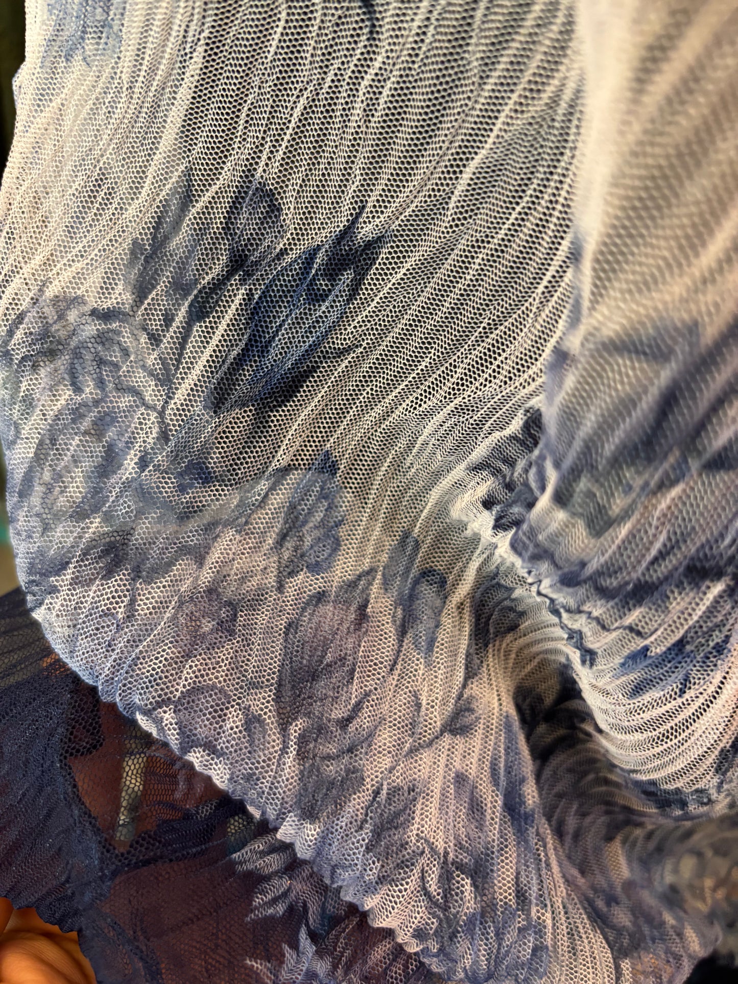 Crinkled floral shirt