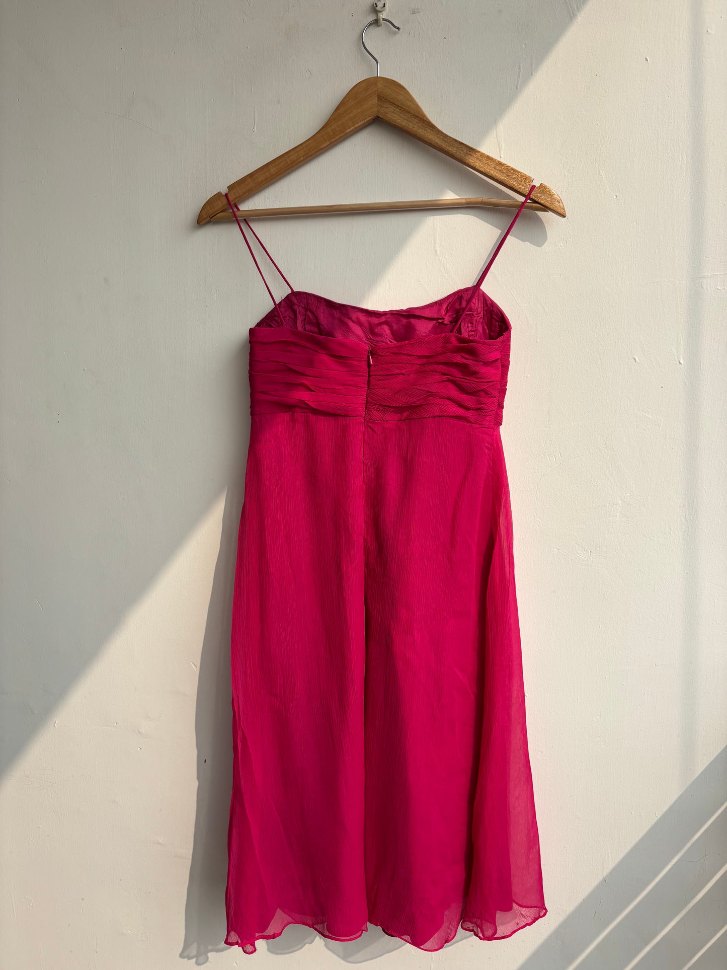 Pink silk dress❤️
