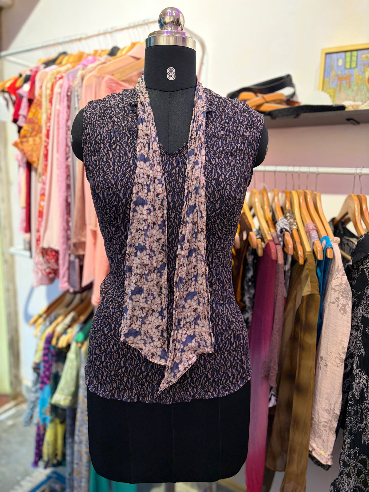 70’s inspired silk top